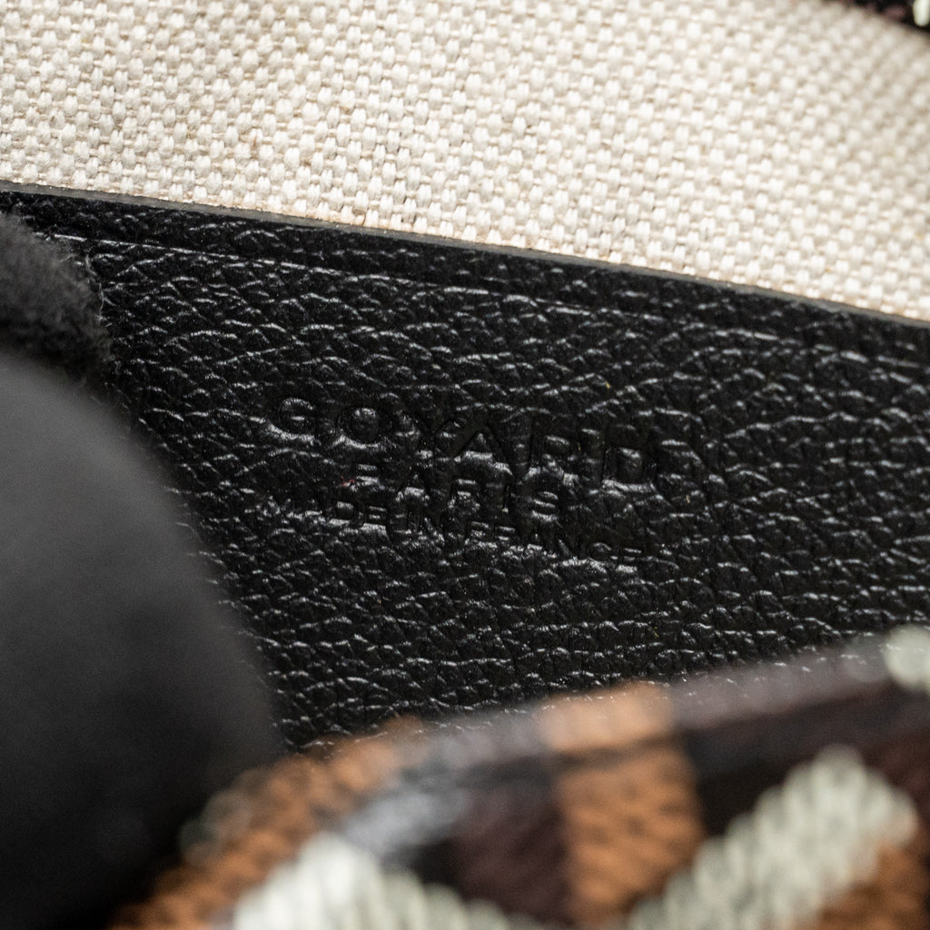 GOYARD PLUMET POCKET POCHETTE GOYARDINE CANVAS BLACK SHW