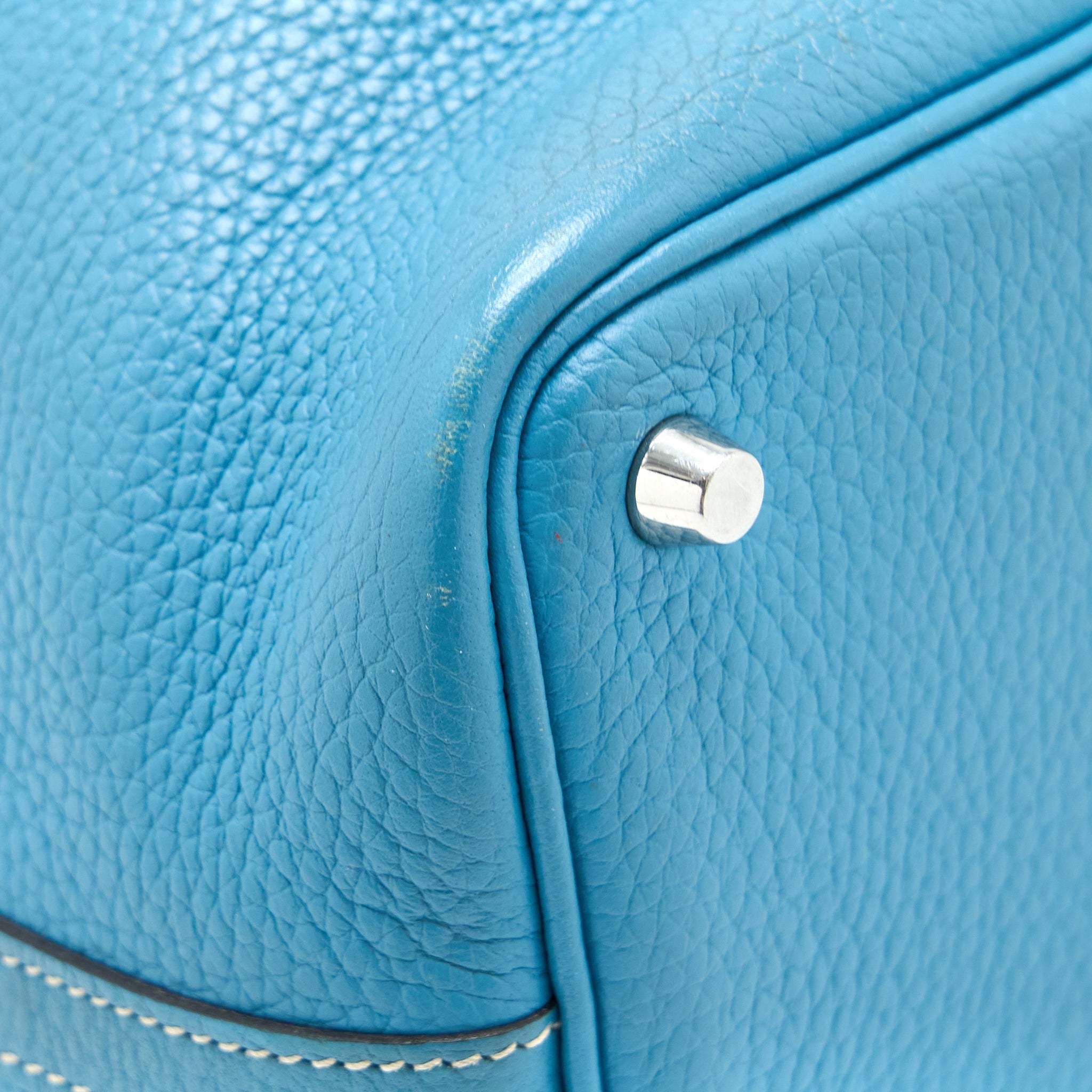 HERMES PICOTIN 18 LOCK BAG CLEMENCE BLUE JEANS SHW
