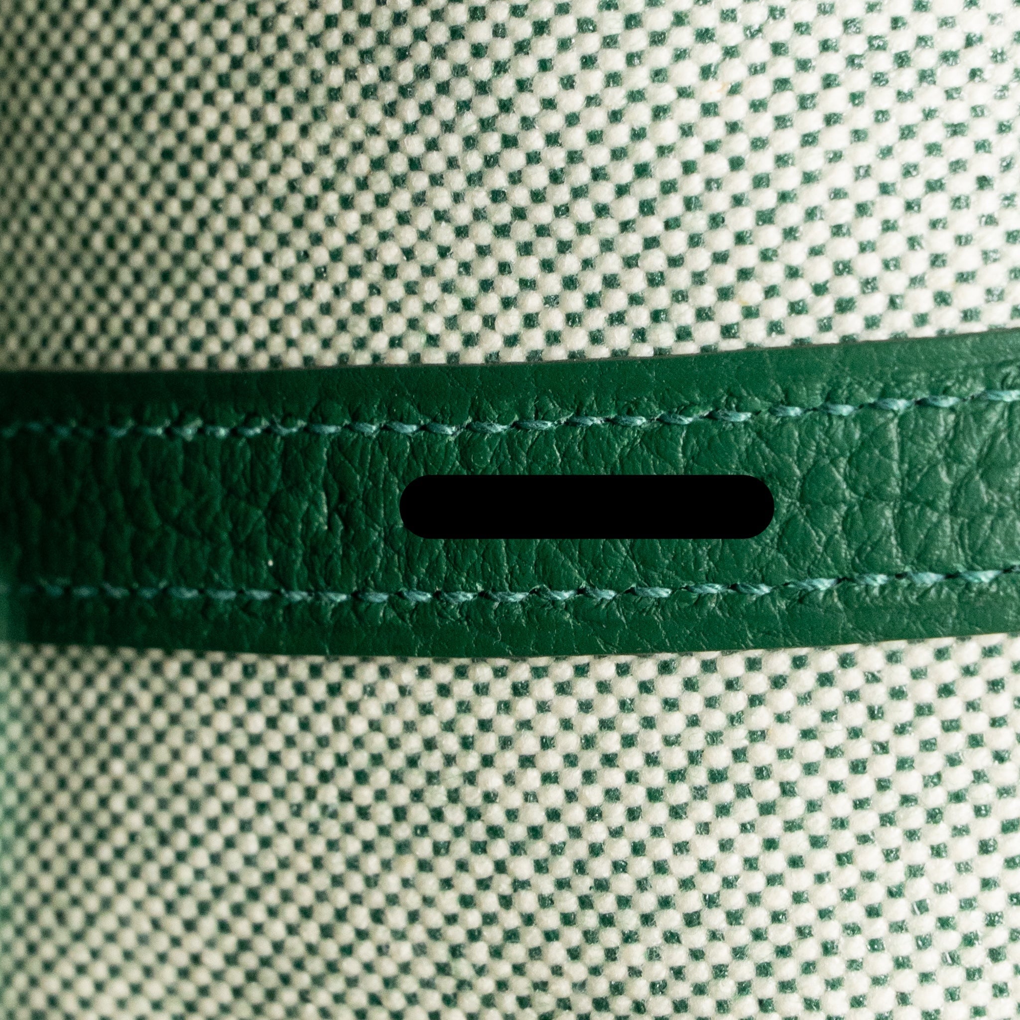 HERMES NEO GARDEN PARTY 23 CANVAS/NEGONDA ECRU/VERT MOYEN SHW