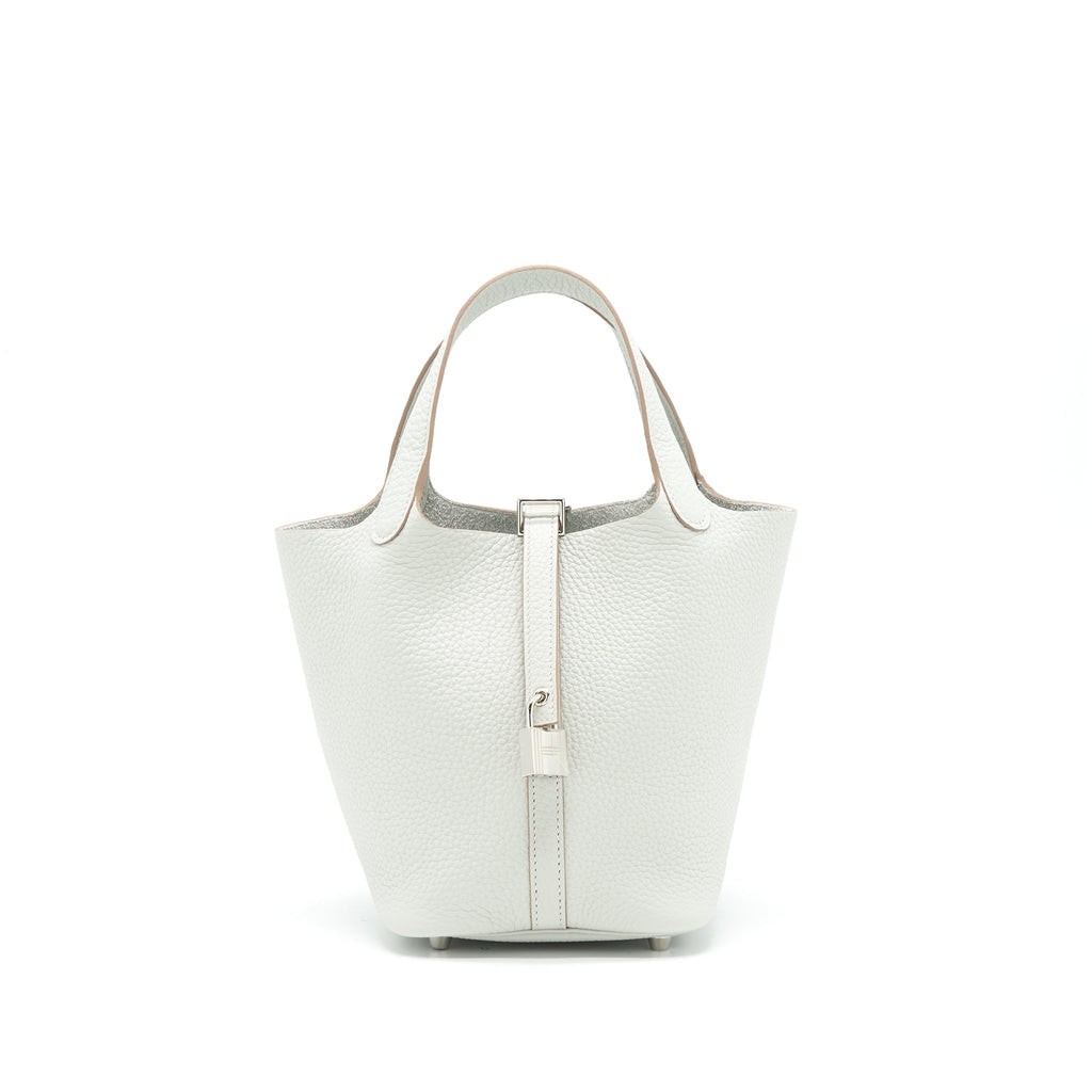 HERMES PICOTIN 18 LOCK BAG 80 GRIS PALE SHW