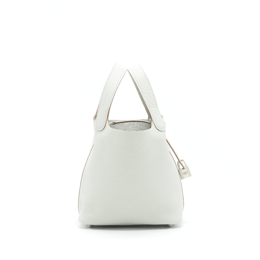 HERMES PICOTIN 18 LOCK BAG 80 GRIS PALE SHW