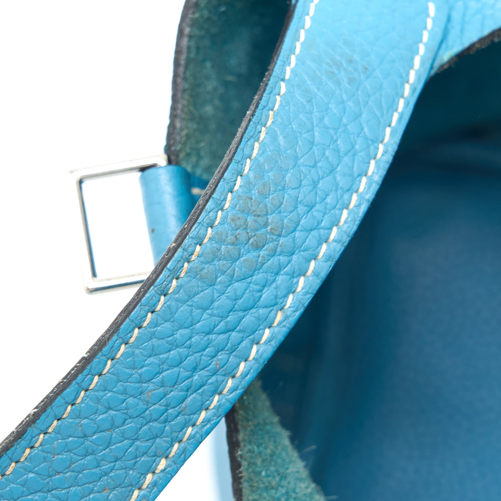 HERMES PICOTIN 18 LOCK BAG CLEMENCE BLUE JEANS SHW