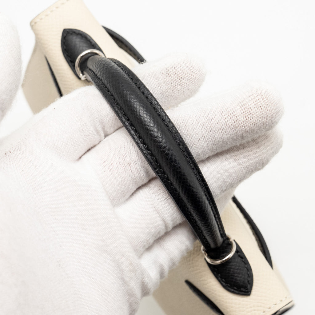HERMES MINI KELLY II EPSOM CRAIE / BLACK SHW