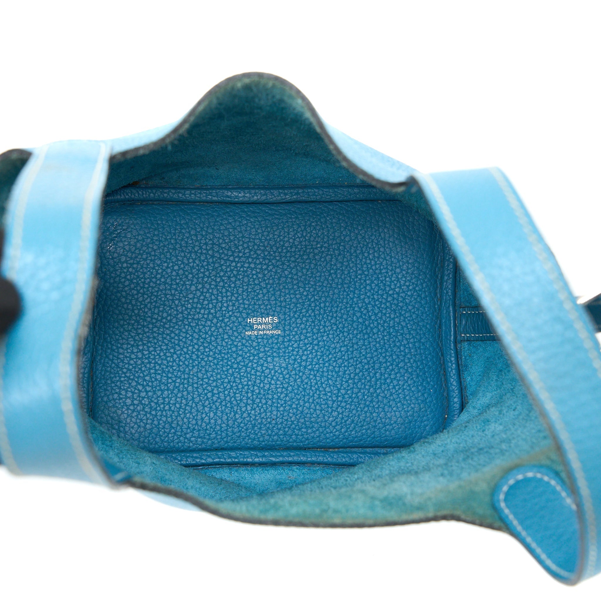 HERMES PICOTIN 18 LOCK BAG CLEMENCE BLUE JEANS SHW