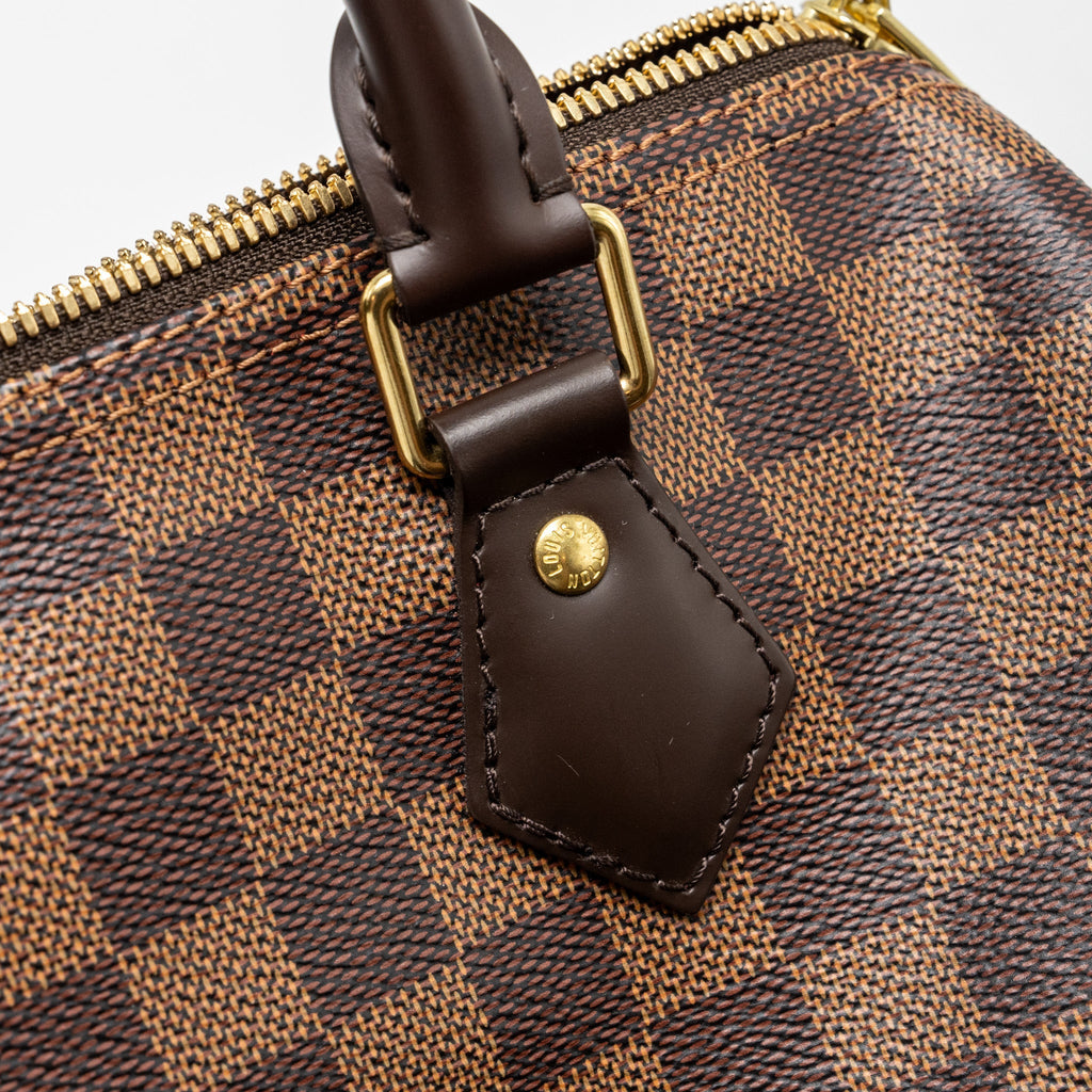 LOUIS VUITTON SPEEDY BANDOULIERE 25 DAMIER EBENE GHW