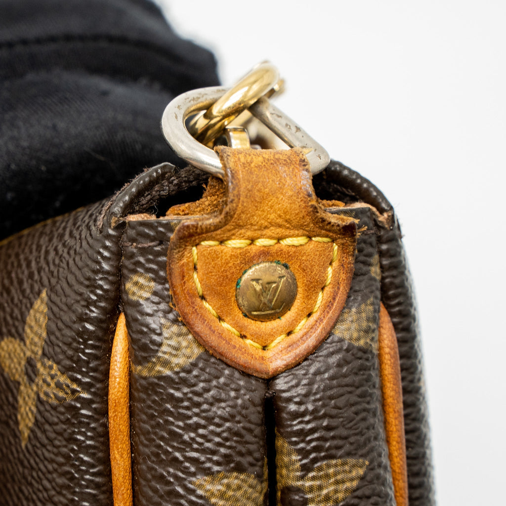 LOUIS VUITTON EVA POCHETTE BAG MONOGRAM CANVAS GHW