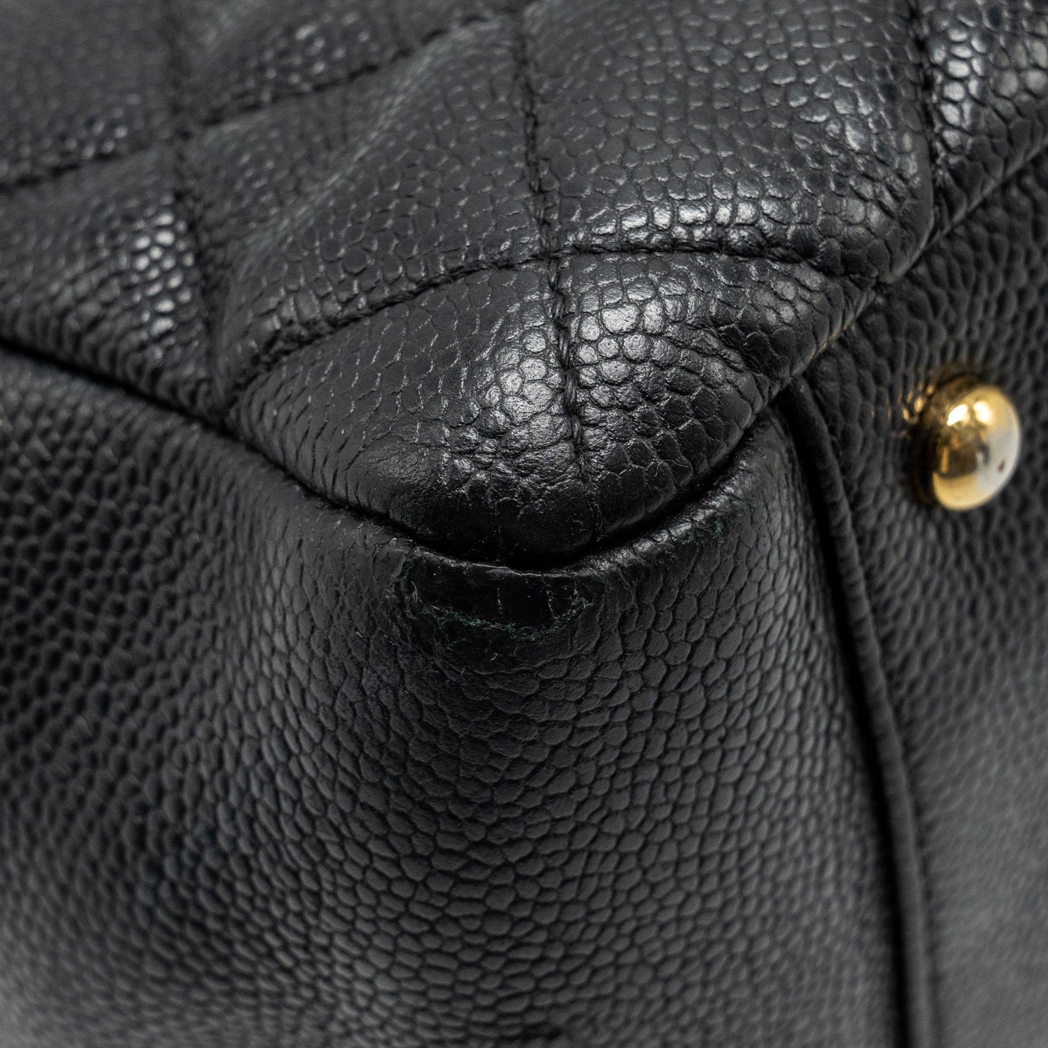 CHANEL GRAND SHOPPING TOTE BAG XL CAVIAR BLACK GHW