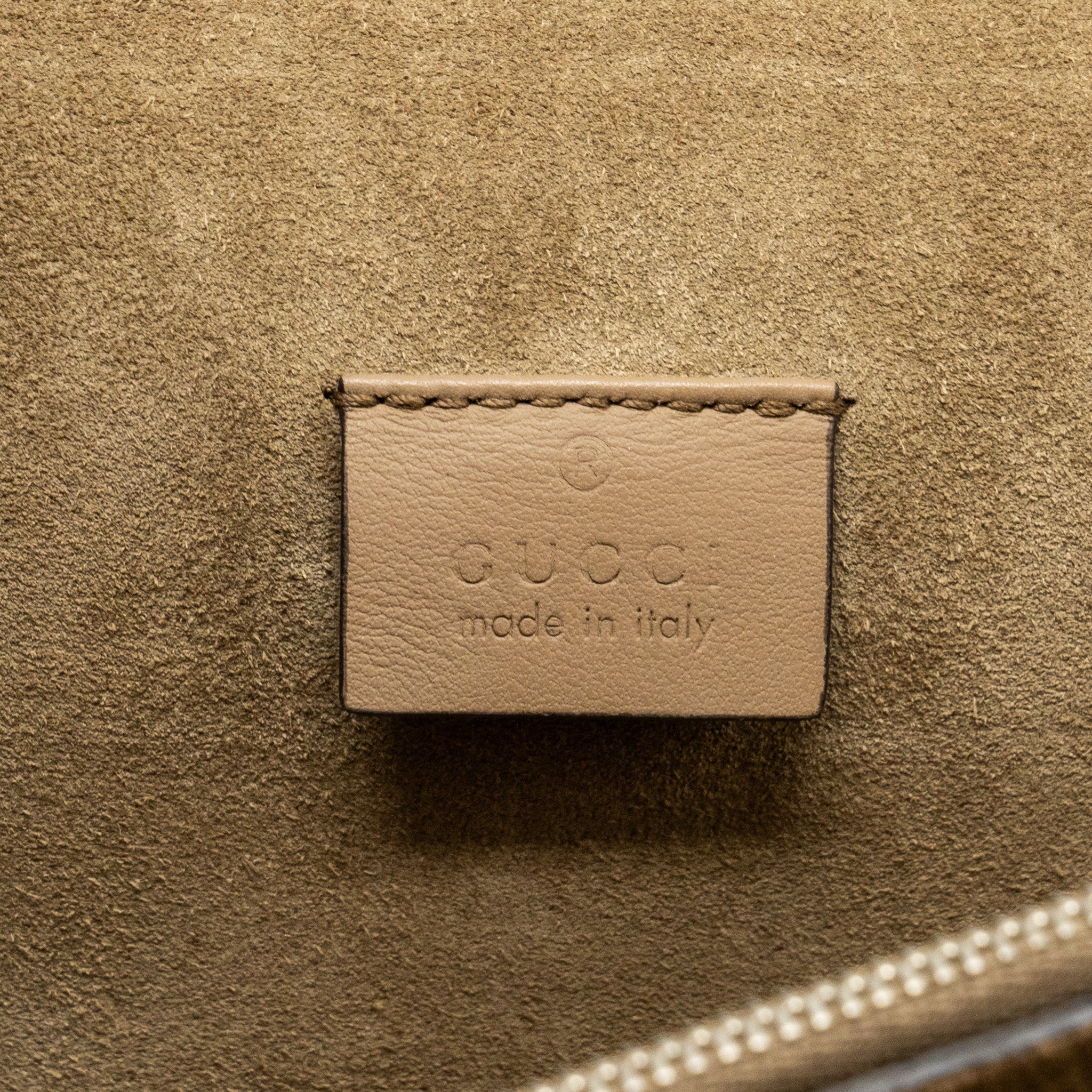 GUCCI DIONYSUS GG SHOULDER BAG GG SUPREME CANVAS / SUEDE BEIGE SHW
