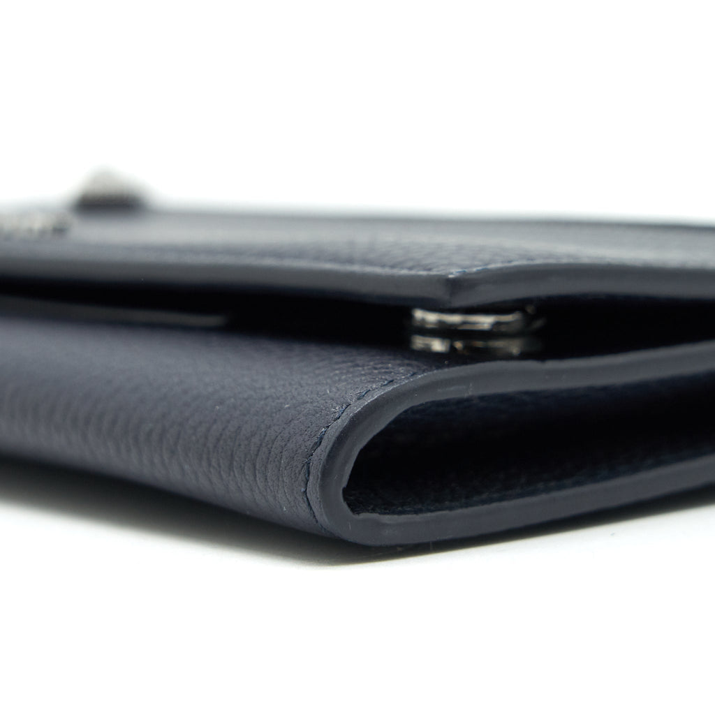 DIOR PLAYFULL STRAP WALLET NAVY