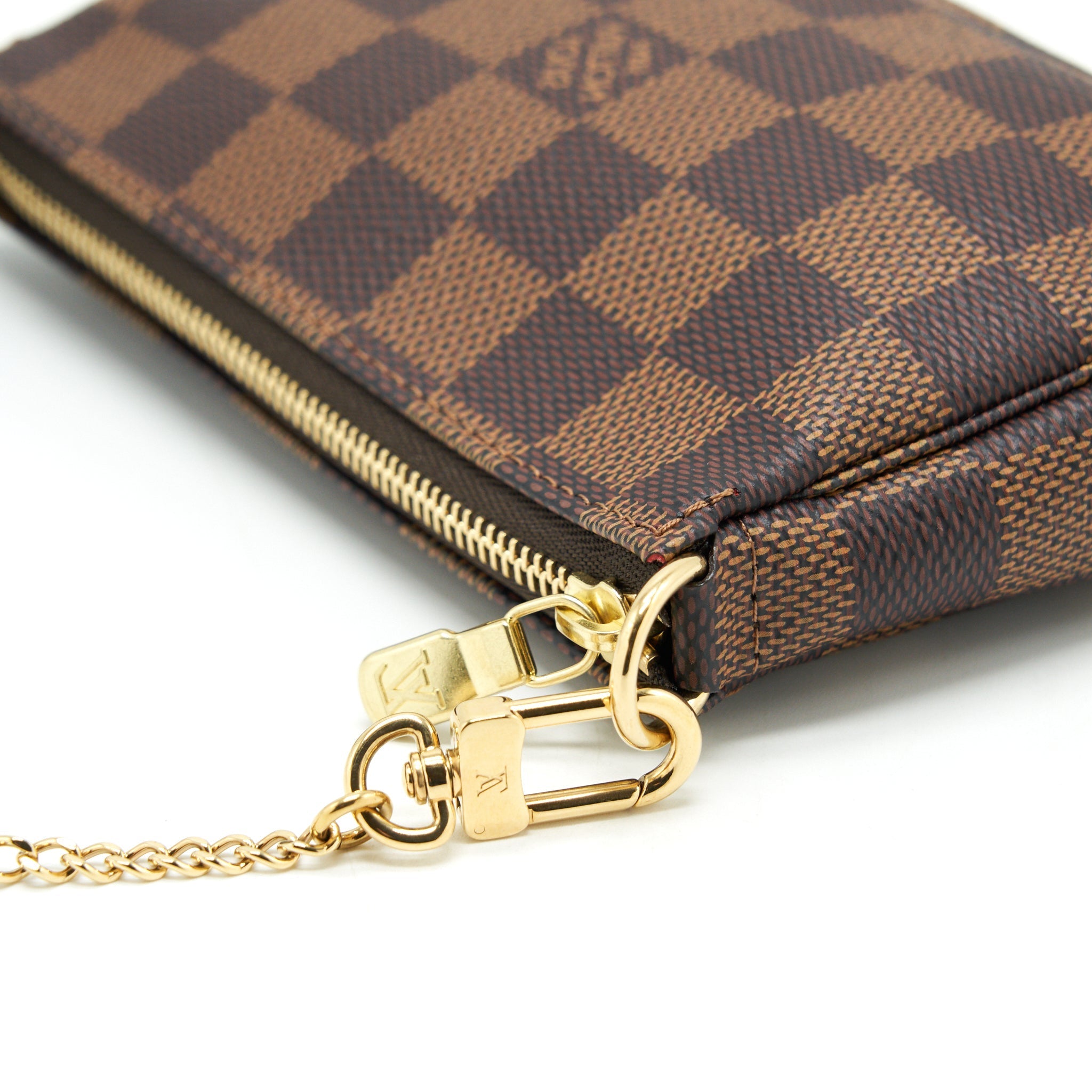 LOUIS VUITTON MINI POCHETTE ACCESSORIES DAMIER EBENE CANVAS