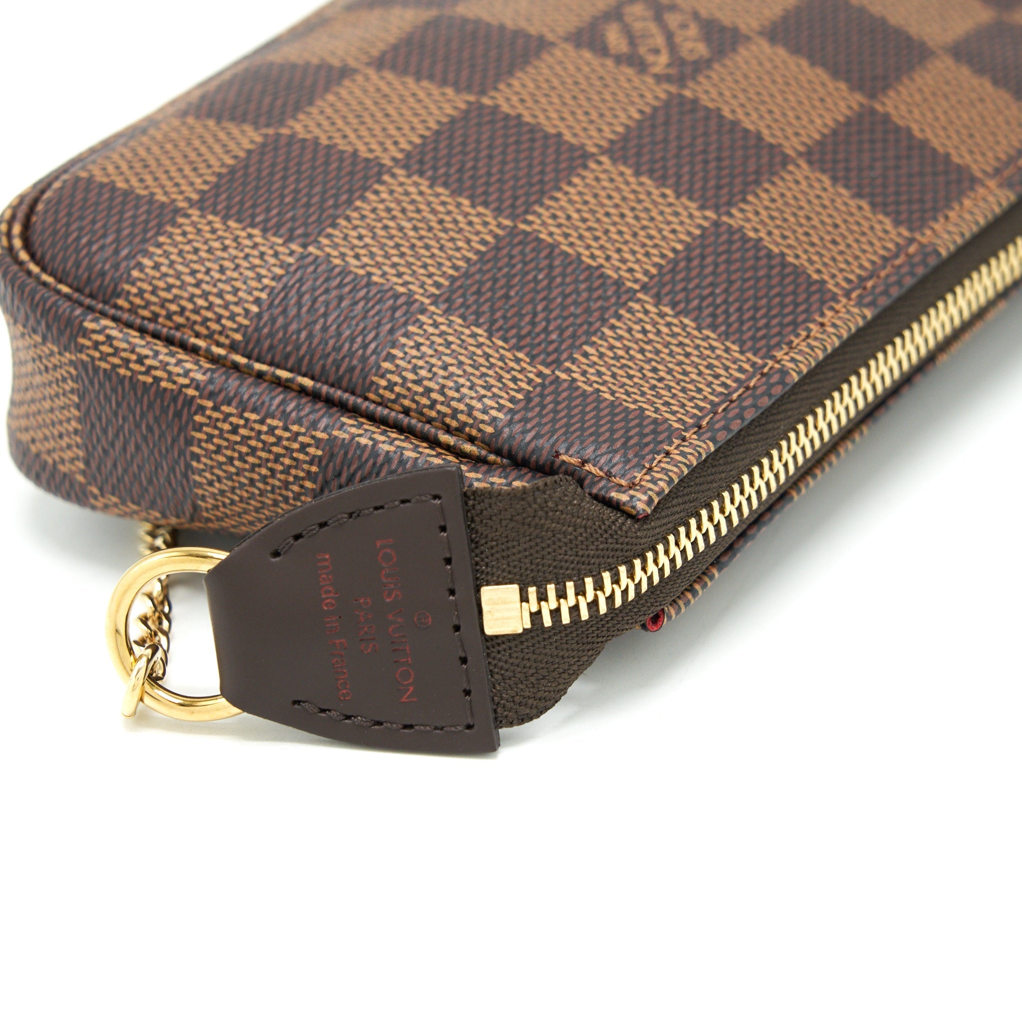 LOUIS VUITTON MINI POCHETTE ACCESSORIES DAMIER EBENE CANVAS