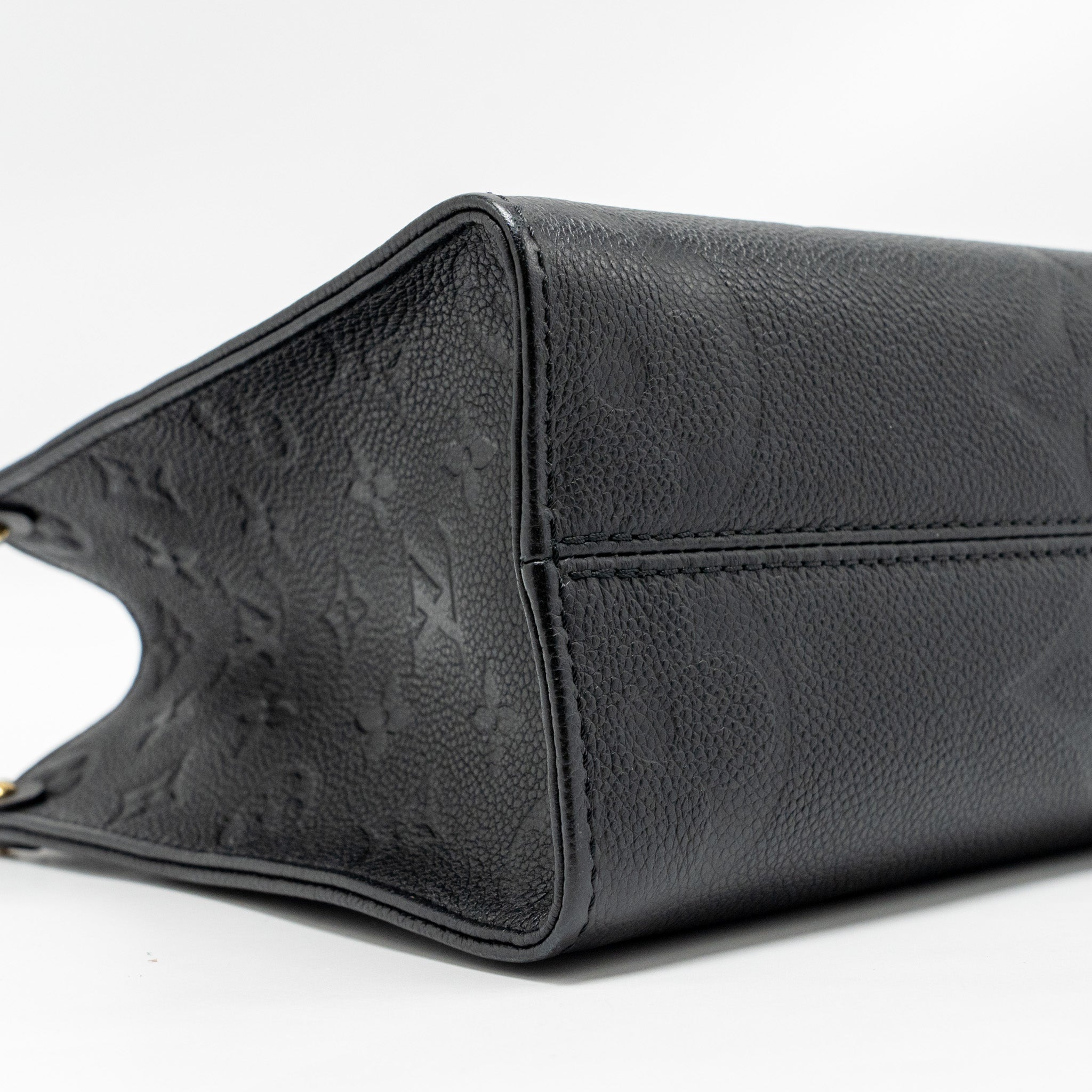 LOUIS VUITTON ONTHEGO PM MONOGRAM EMPREINTE LEATHER BLACK GHW