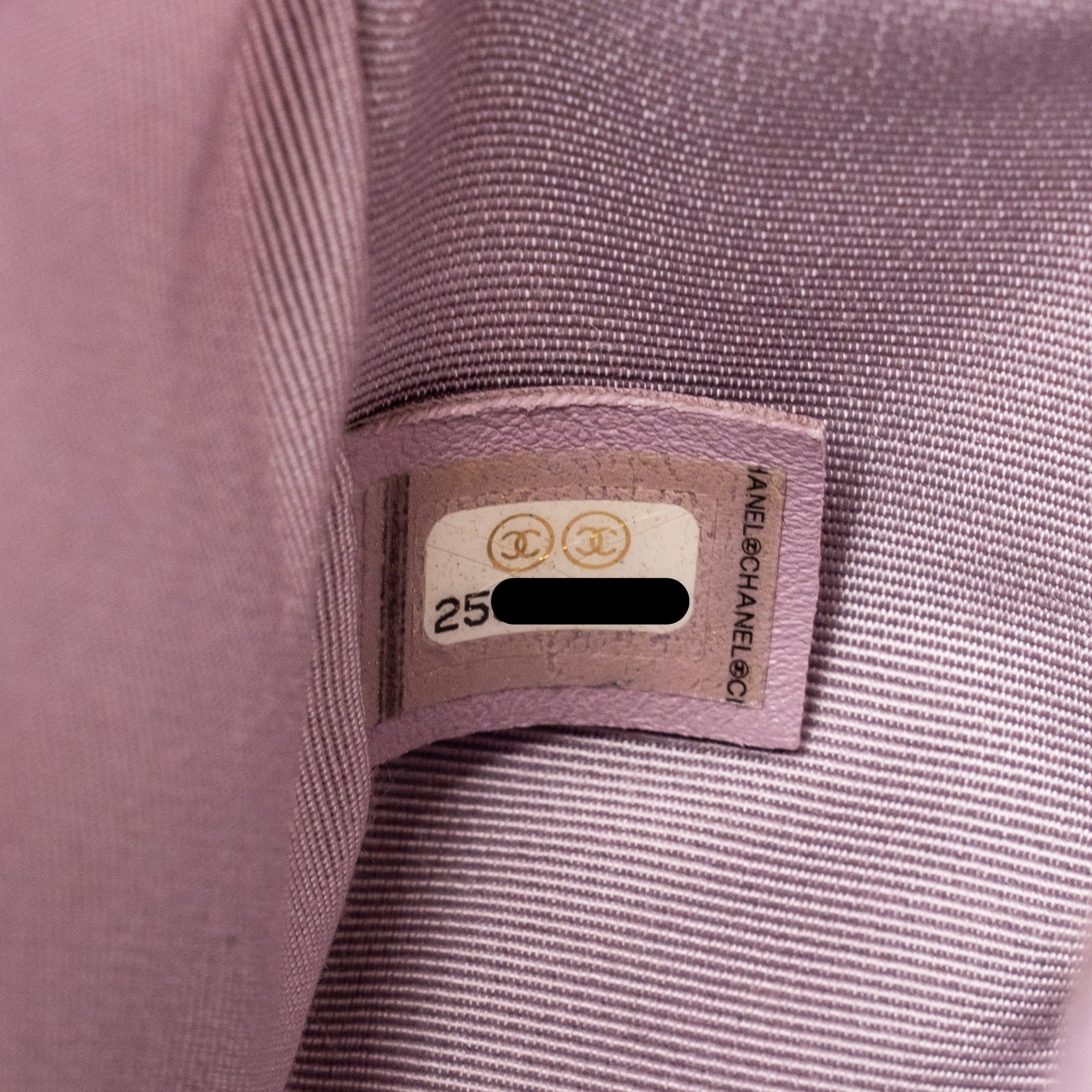 CHANEL SMALL BOY BAG LIMITED EDITION PATENT LEATHER IRIDESCENT LIGHT PURPLE SHW