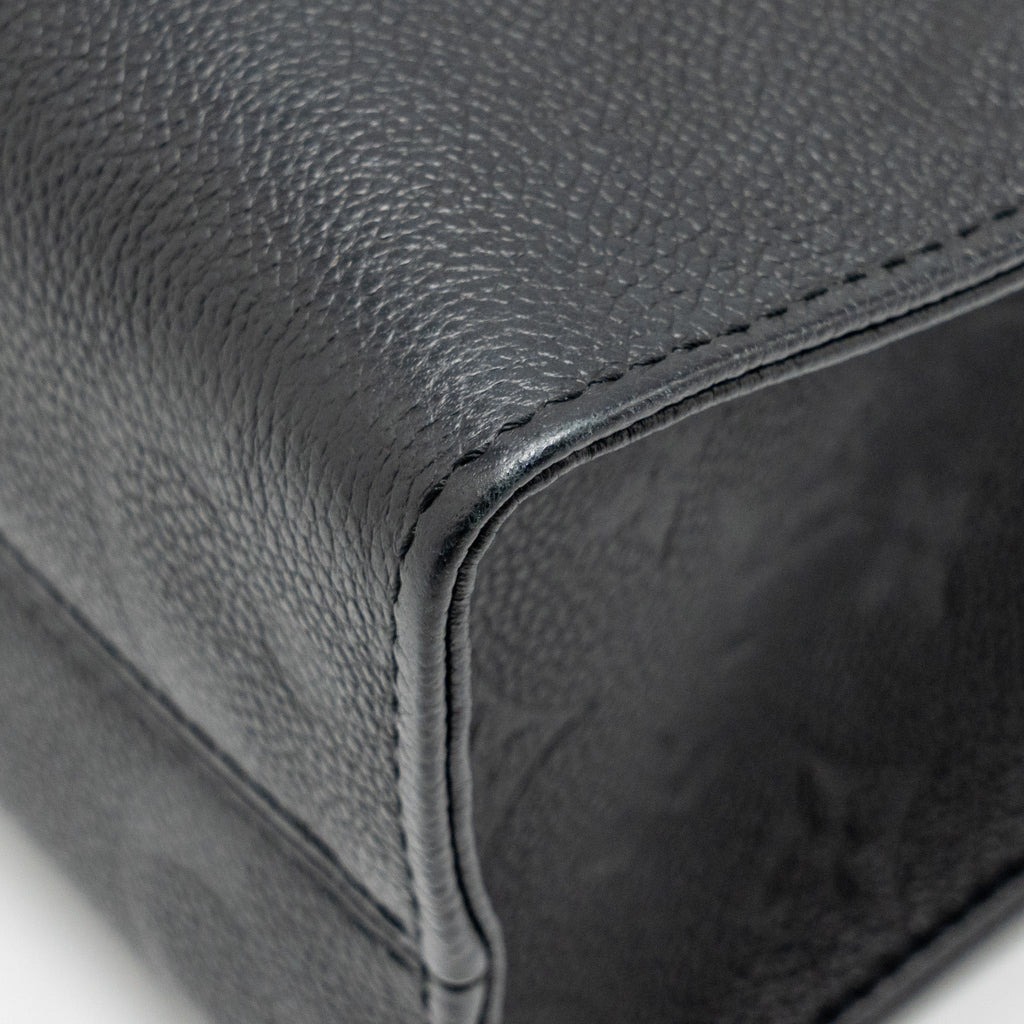 LOUIS VUITTON ONTHEGO PM MONOGRAM EMPREINTE LEATHER BLACK GHW
