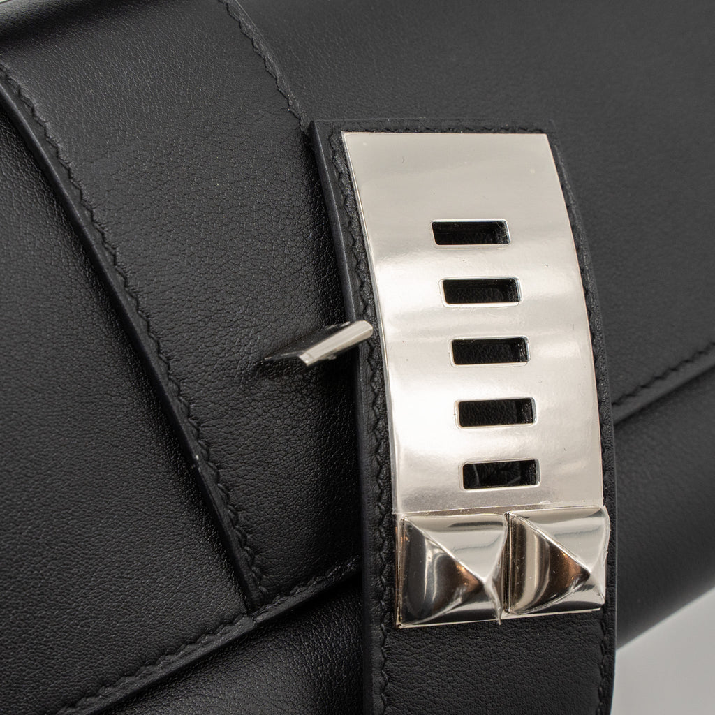 HERMES POCHETTE MEDOR 23 SWIFT BLACK SHW