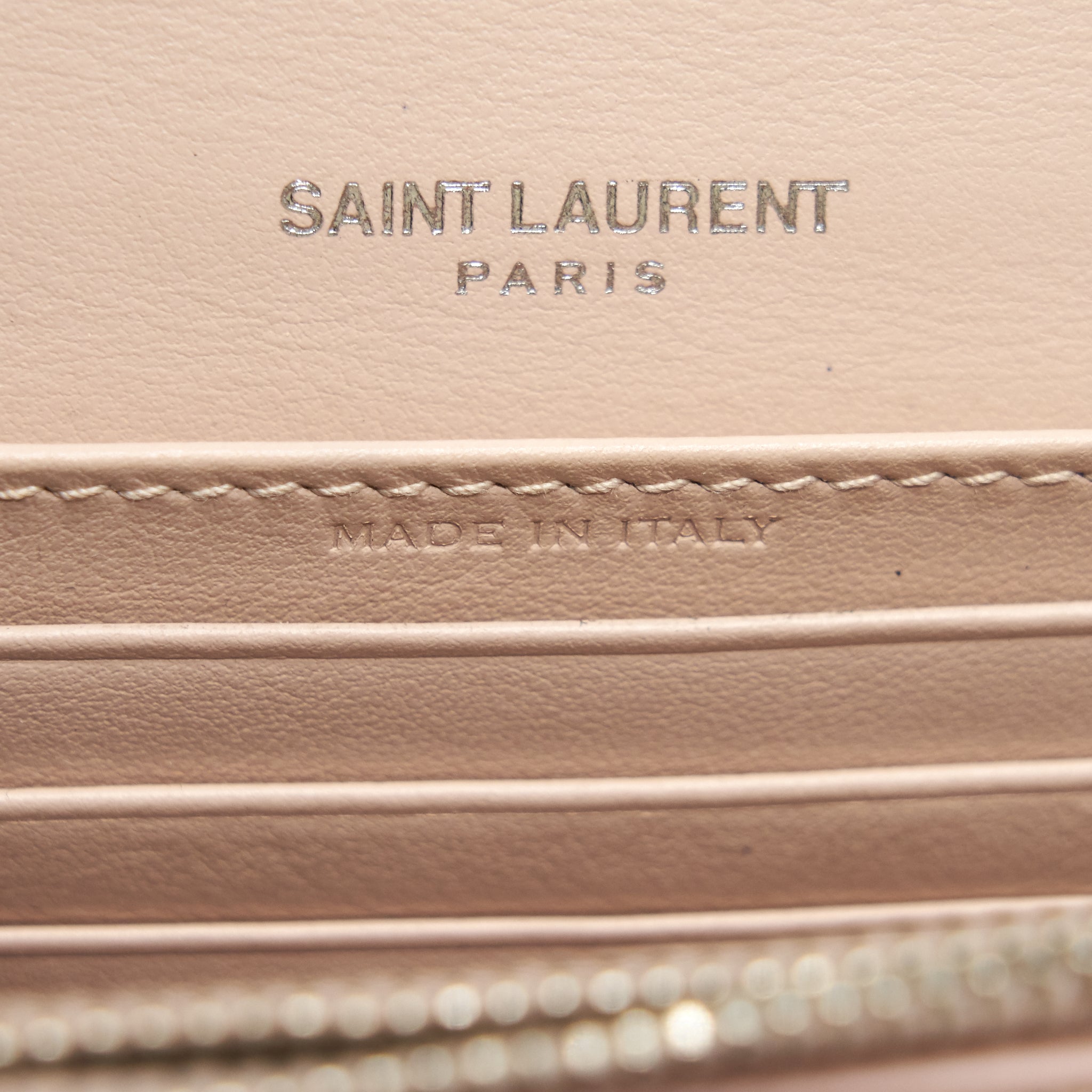 SAINT LAURENT /YSL SMALL WALLET ON CHAIN PINK SHW