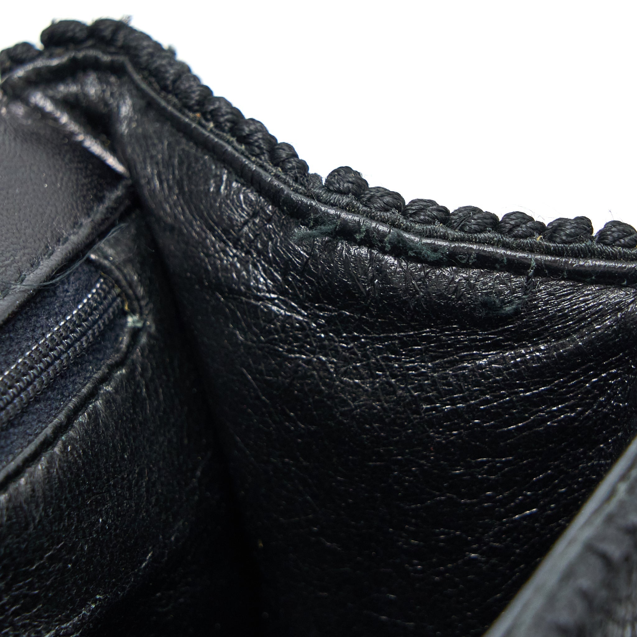 CHANEL VINTAGE TOP HANDLE FLAP BAG WOVEN SILK BLACK GHW