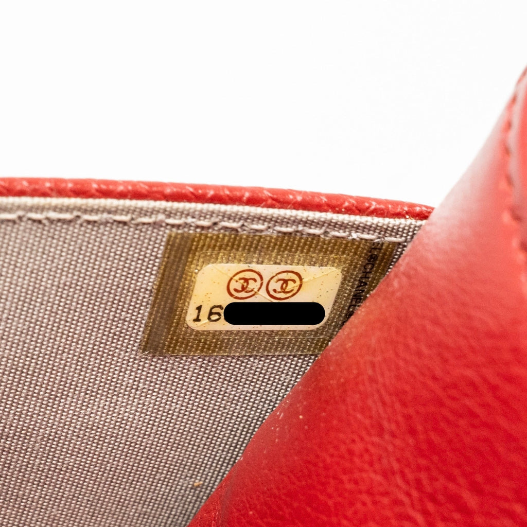 CHANEL TIMELESS WALLET ON CHAIN CAVIAR RED SHW