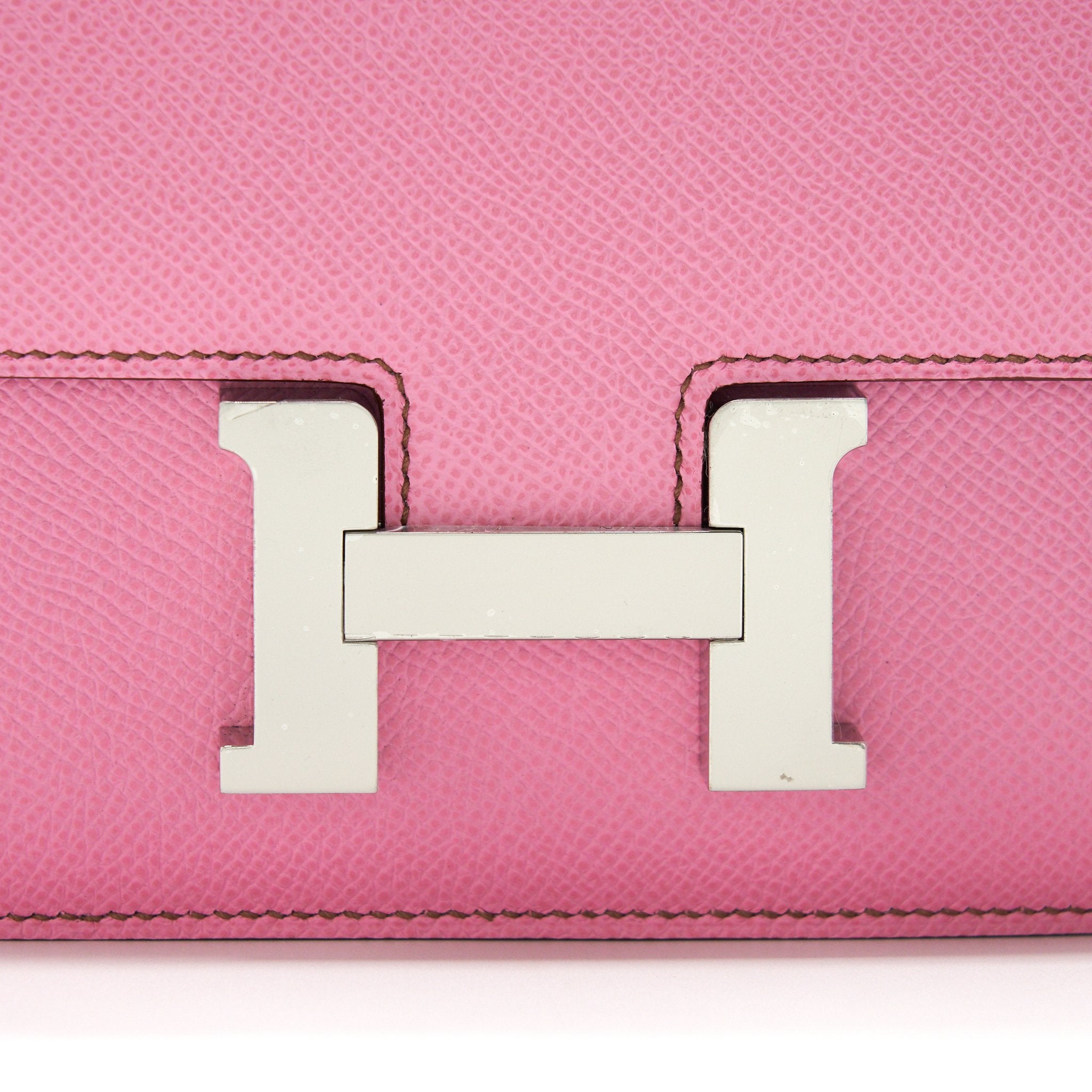 HERMES MINI CONSTANCE 5P BUBBLEGUM PINK EPSOM SHW
