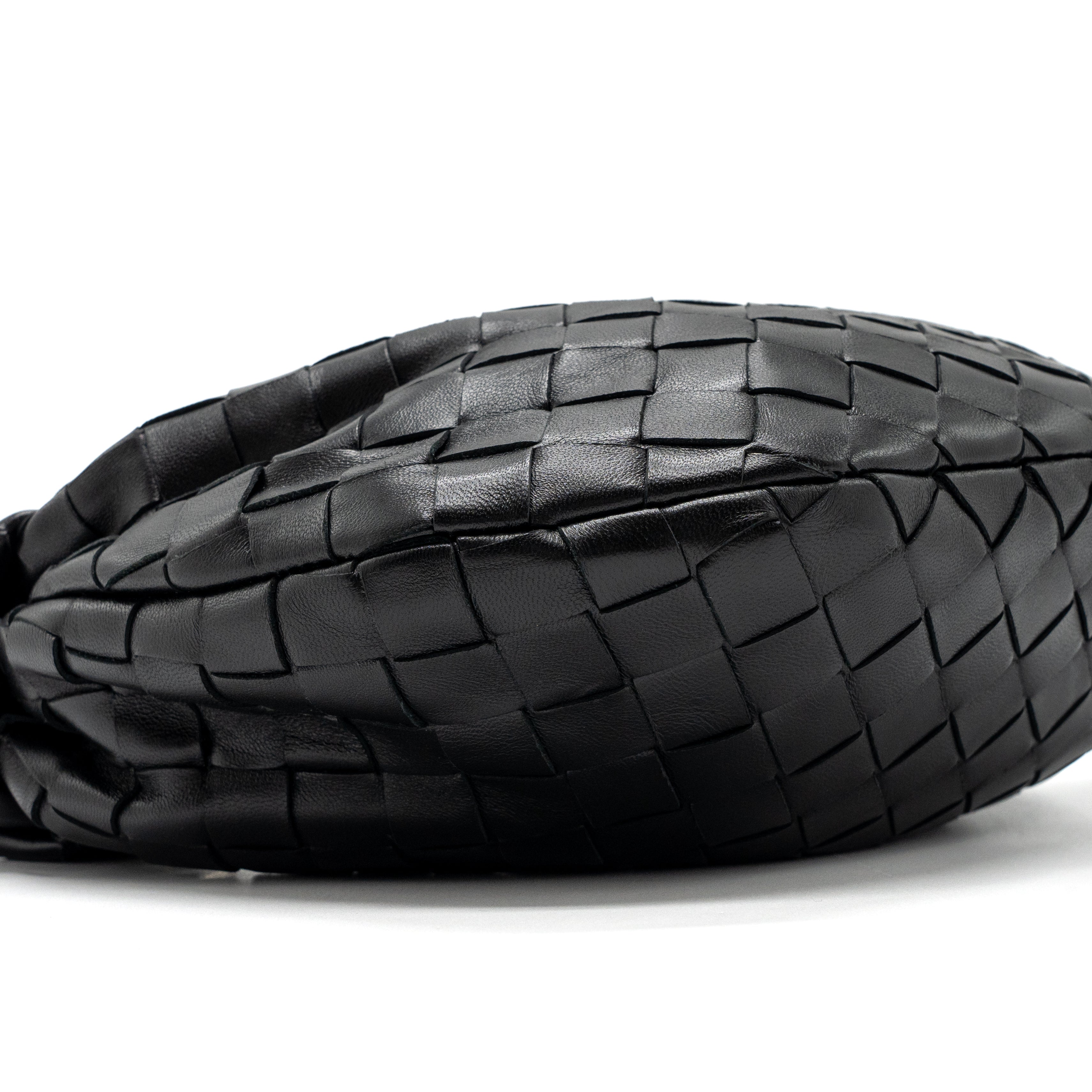 BOTTEGA VENETA MINI JODIE LAMBSKIN BLACK SHW
