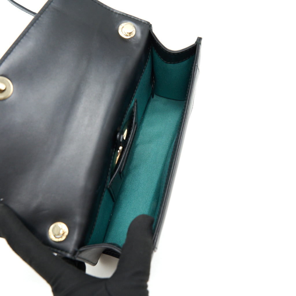 BVLGARI SERPENTI CHAIN BAG IN BLACK