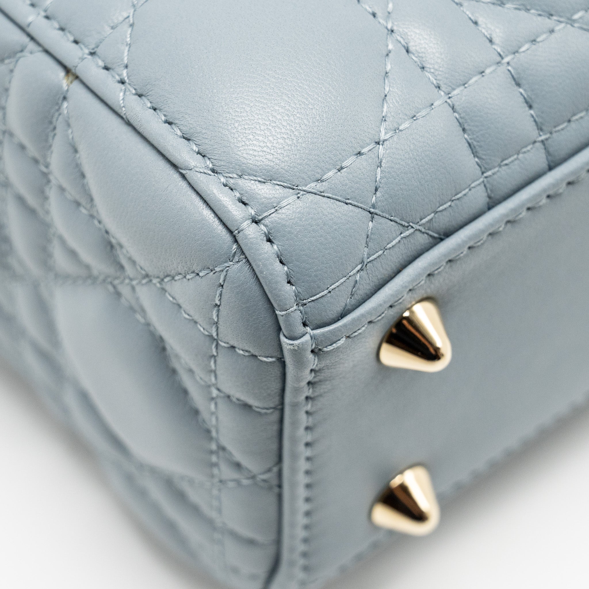 DIOR MY ABC SMALL LADY DIOR LAMBSKIN BLUE LGHW