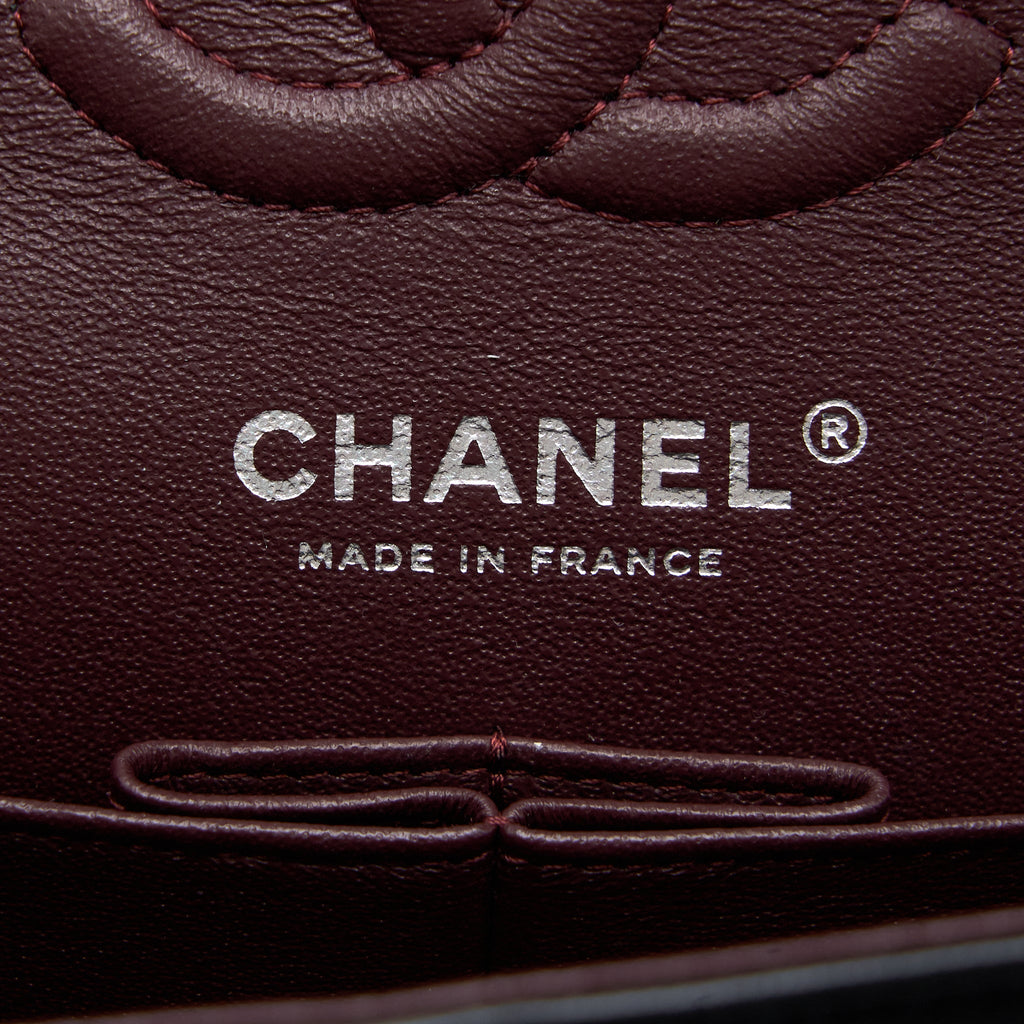 CHANEL SMALL CLASSIC DOUBLE FLAP BAG LAMBSKIN BLACK SHW
