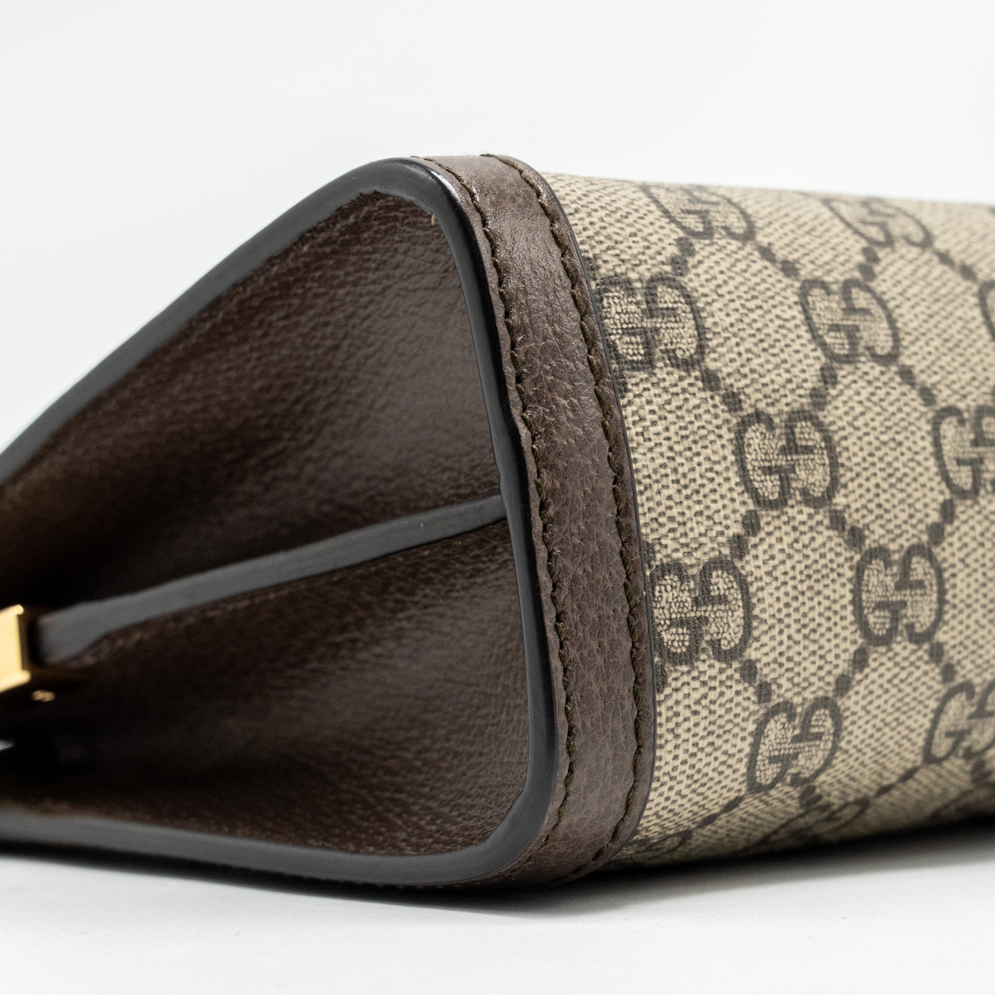 GUCCI OPHIDIA SMALL SHOULDER BAG GG SUPREME CANVAS/LEATHER GHW