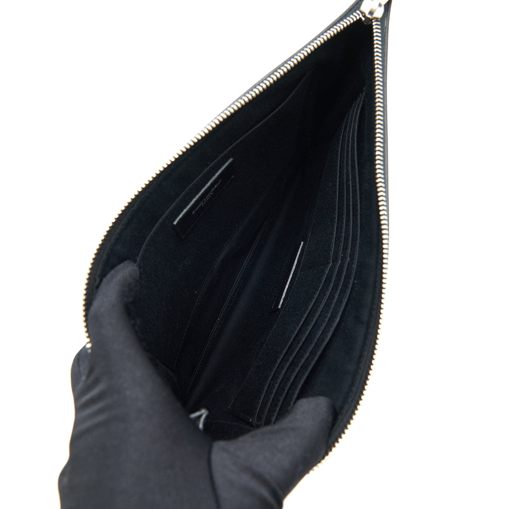 SAINT LAURENT WOLF DOCUMENT HOLDER