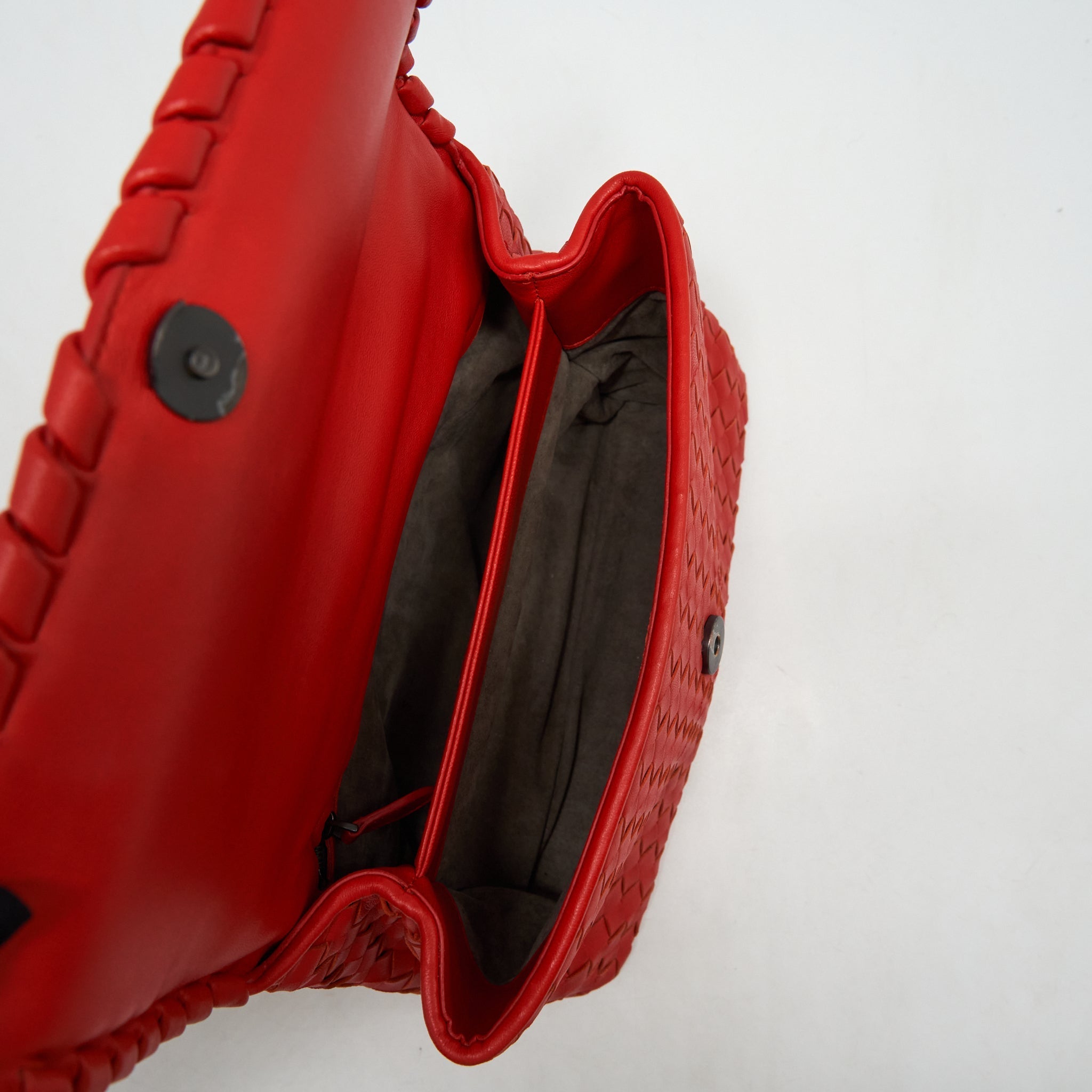 BOTTEGA VENETA OLYMPIA BAG RED