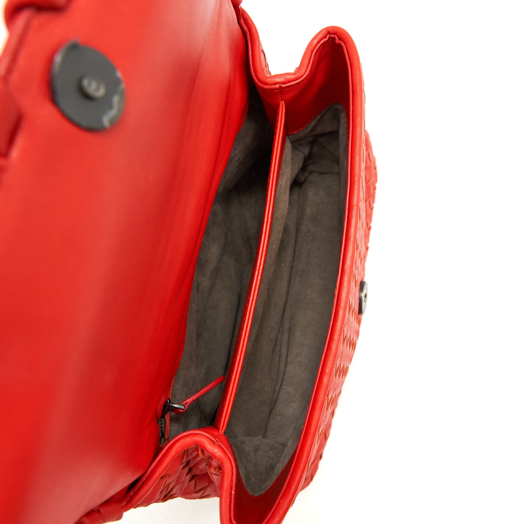 BOTTEGA VENETA OLYMPIA BAG RED