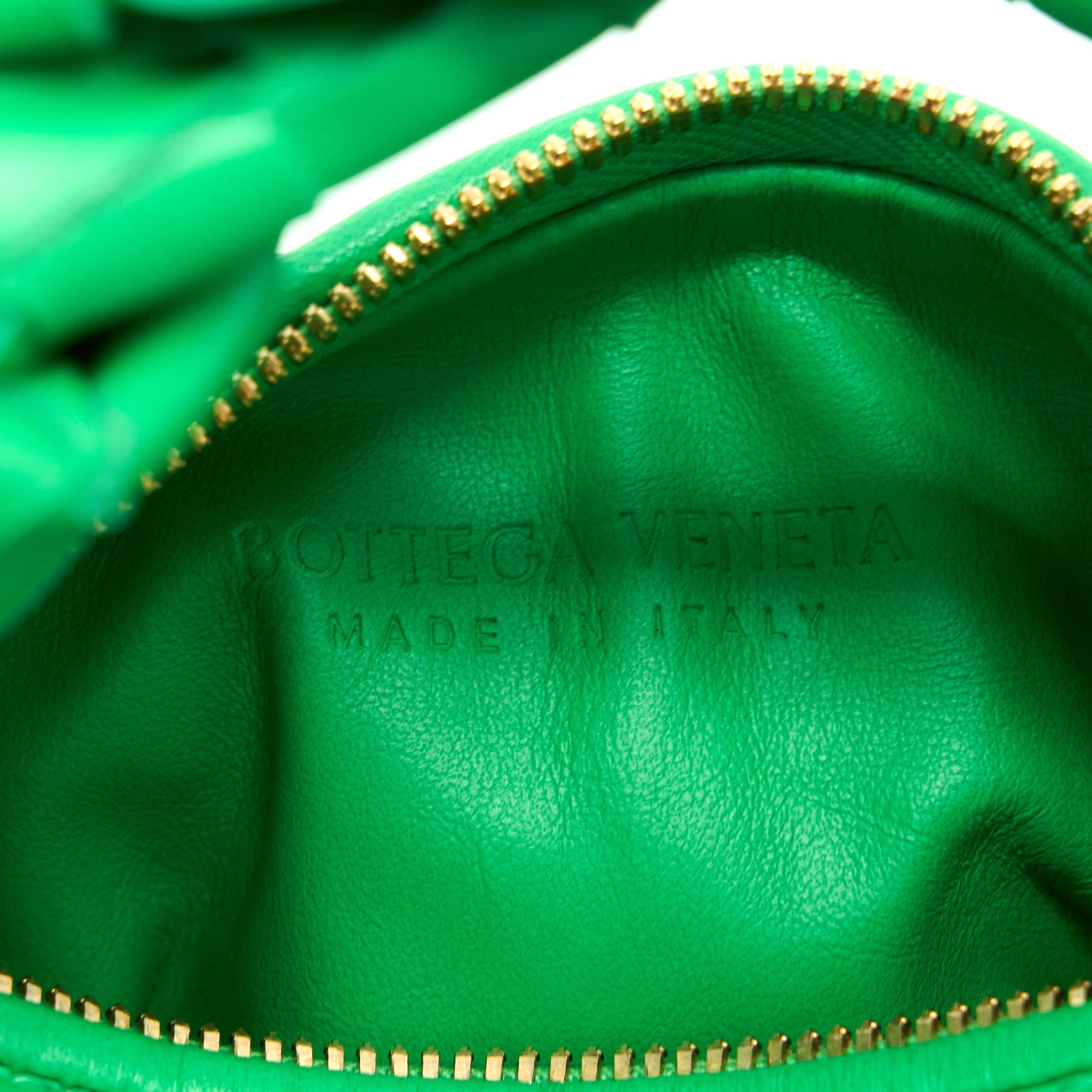 BOTTEGA VENETA CANDY JODIE BAG LAMBSKIN PARAKEET BRUSHED GHW