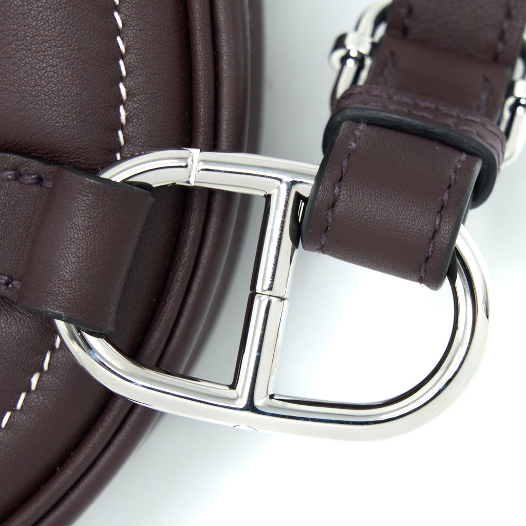 HERMES IN THE LOOP BELT BAG SWIFT ROUGE SELLIER/BLUE FRANCE SHW