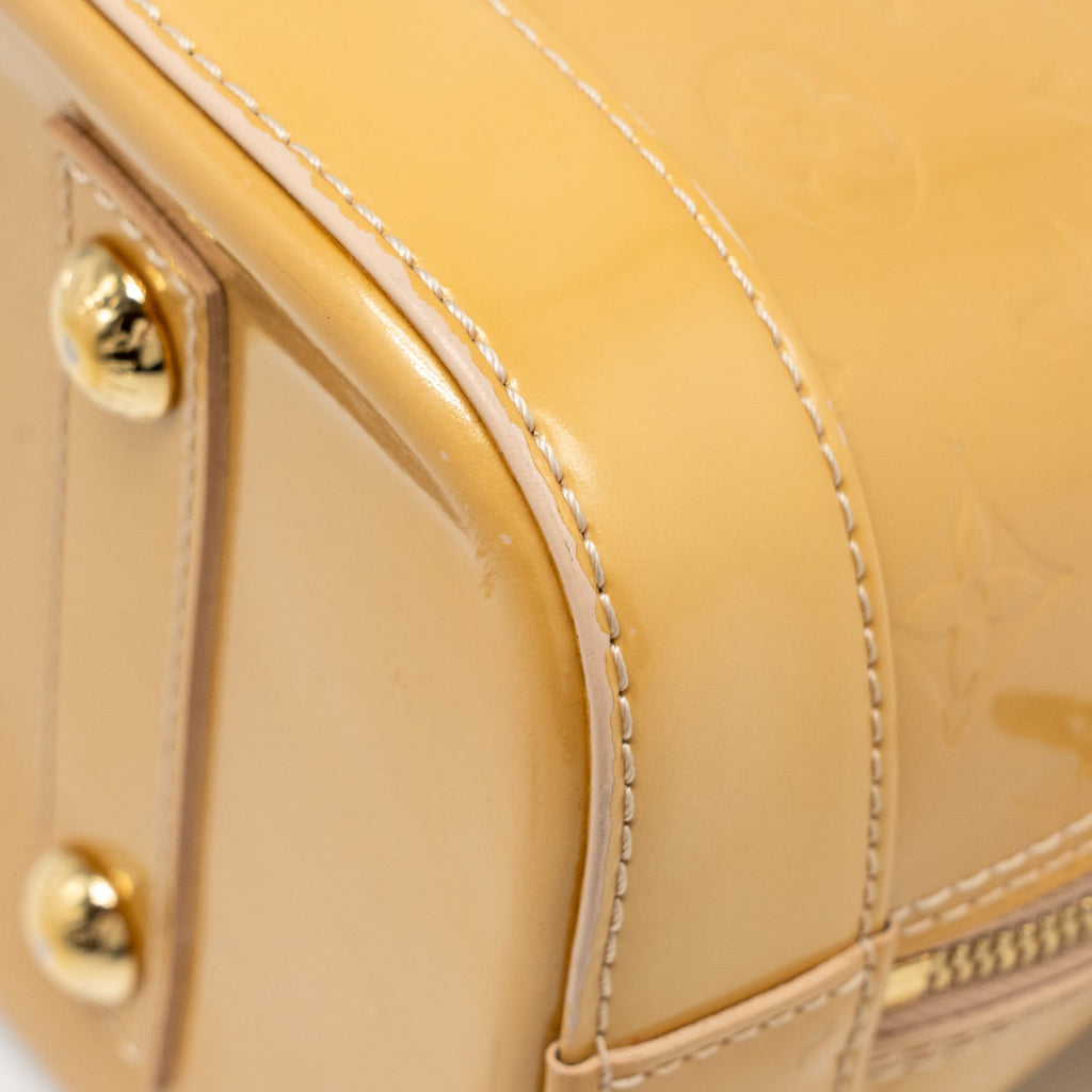 LOUIS VUITTON ALMA PM MONOGRAM VERNIS LEATHER ROSE FLORENTIN GHW
