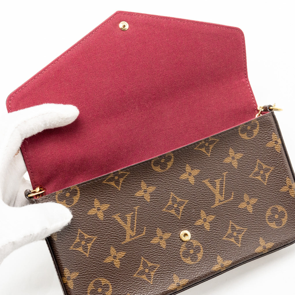 LOUIS VUITTON FELICIE POCHETTE MONOGRAM CANVAS GHW