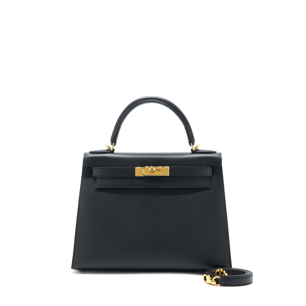 HERMES KELLY 28 EPSOM BLACK GHW