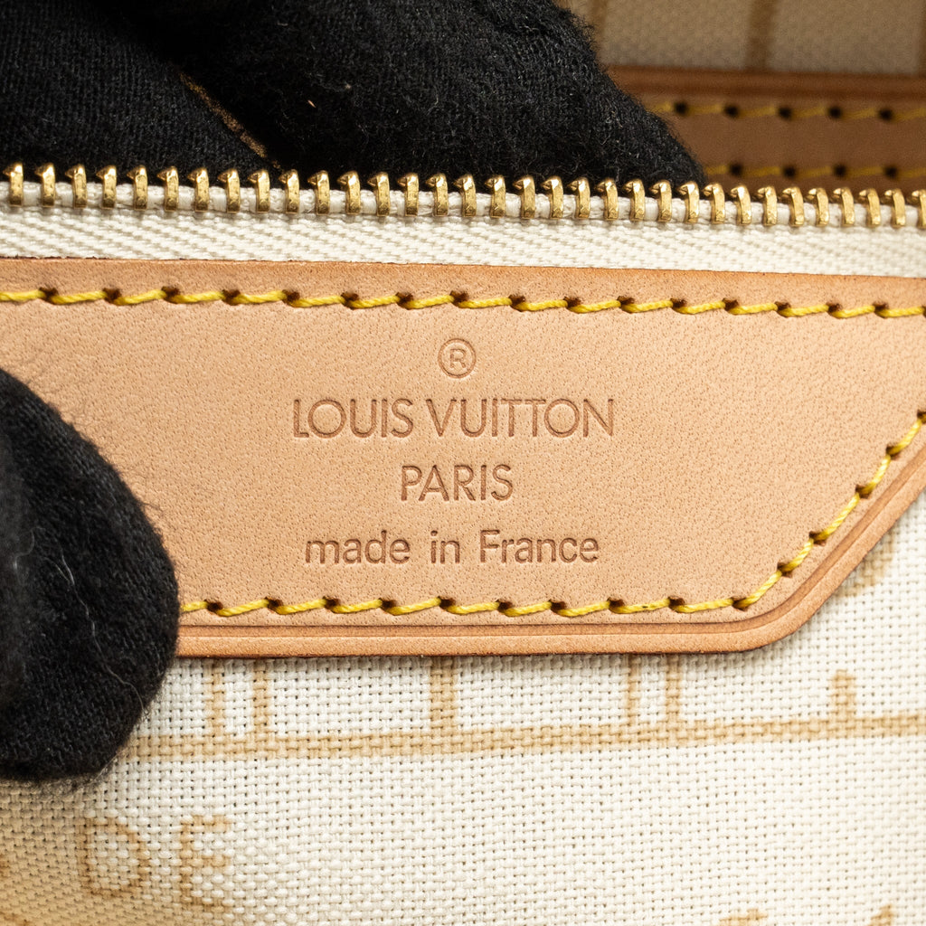 LOUIS VUITTON NEVERFULL PM DAMIER AZUR GHW