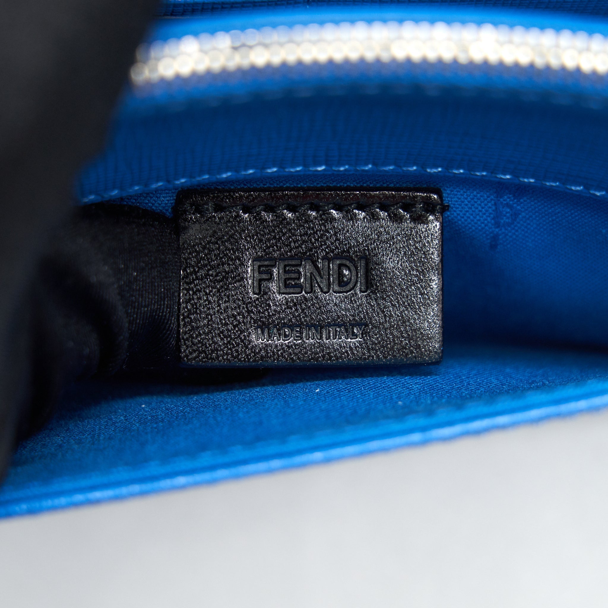 FENDI MONSTER WALLET ON CHAIN ORANGE/ BLUE