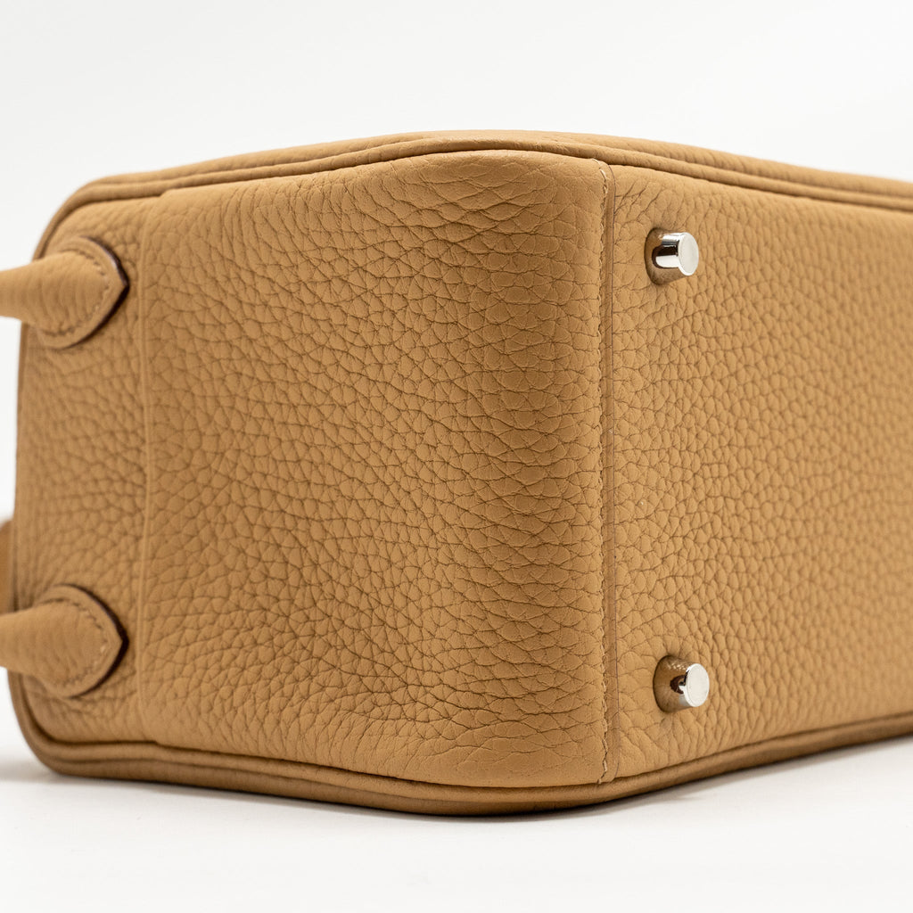 HERMES MINI LINDY CLEMENCE BISCUIT SHW