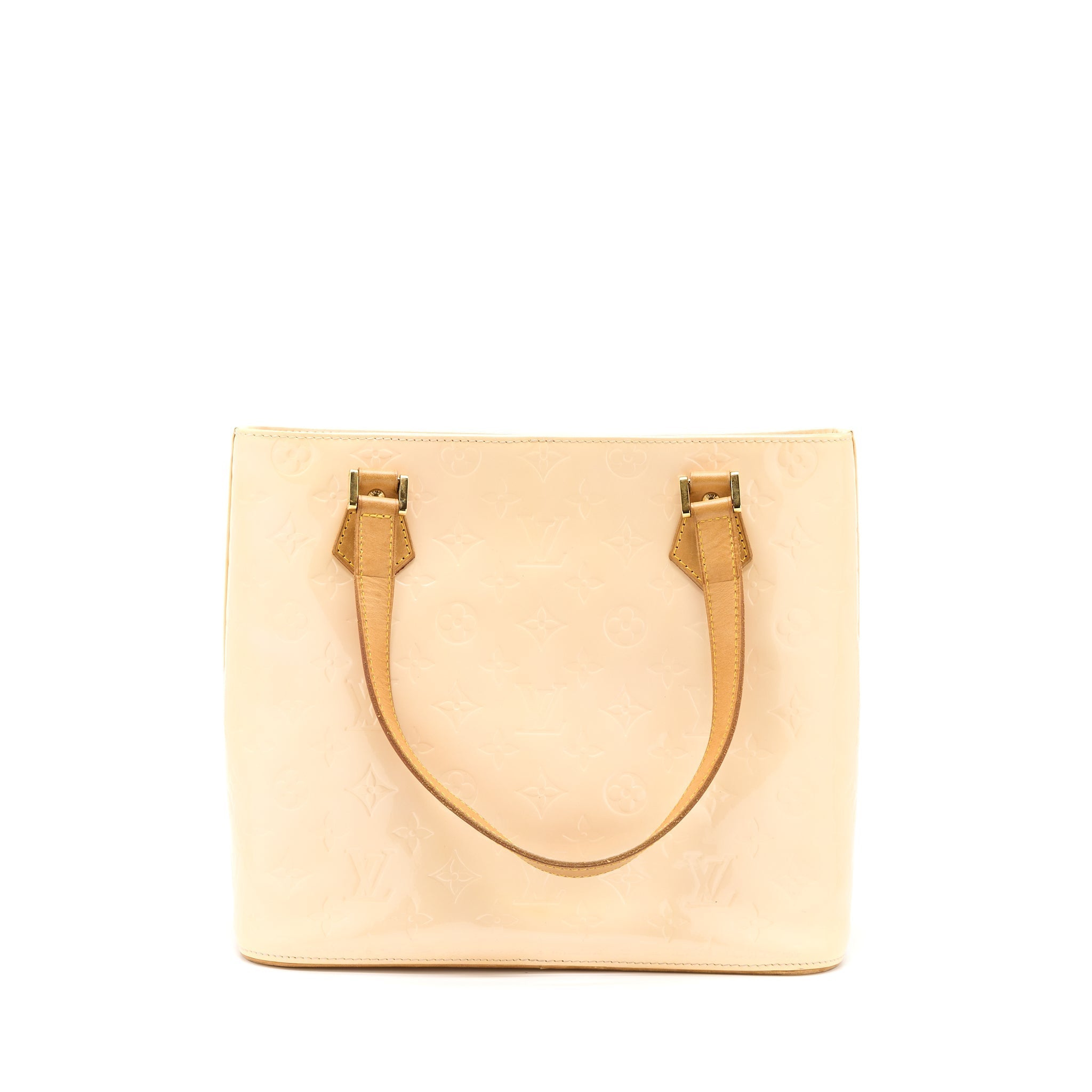 LOUIS VUITTON VINTAGE HUSTON TOTE VERNIS BEIGE GHW