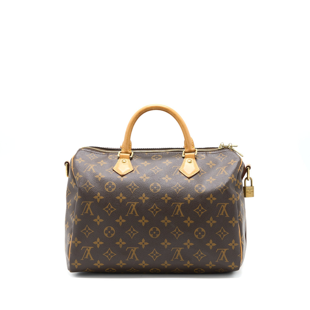 LOUIS VUITTON SPEEDY BANDOULIERE 30 MONOGRAM CANVAS GHW