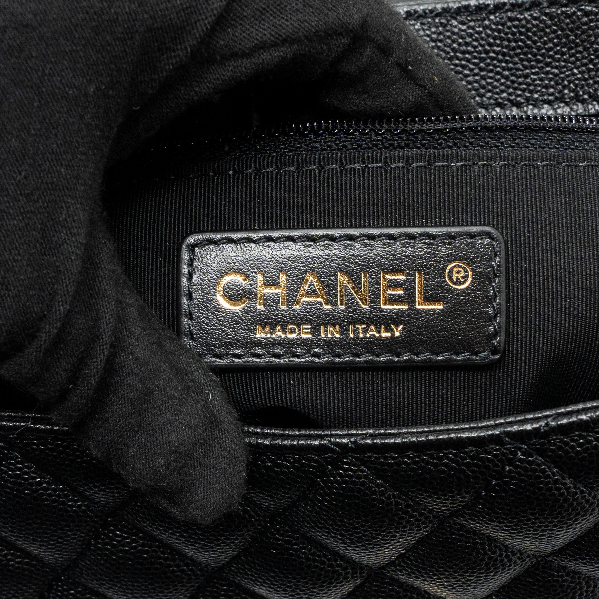 CHANEL ENVELOP FLAP BAG CAVIAR BLACK LGHW