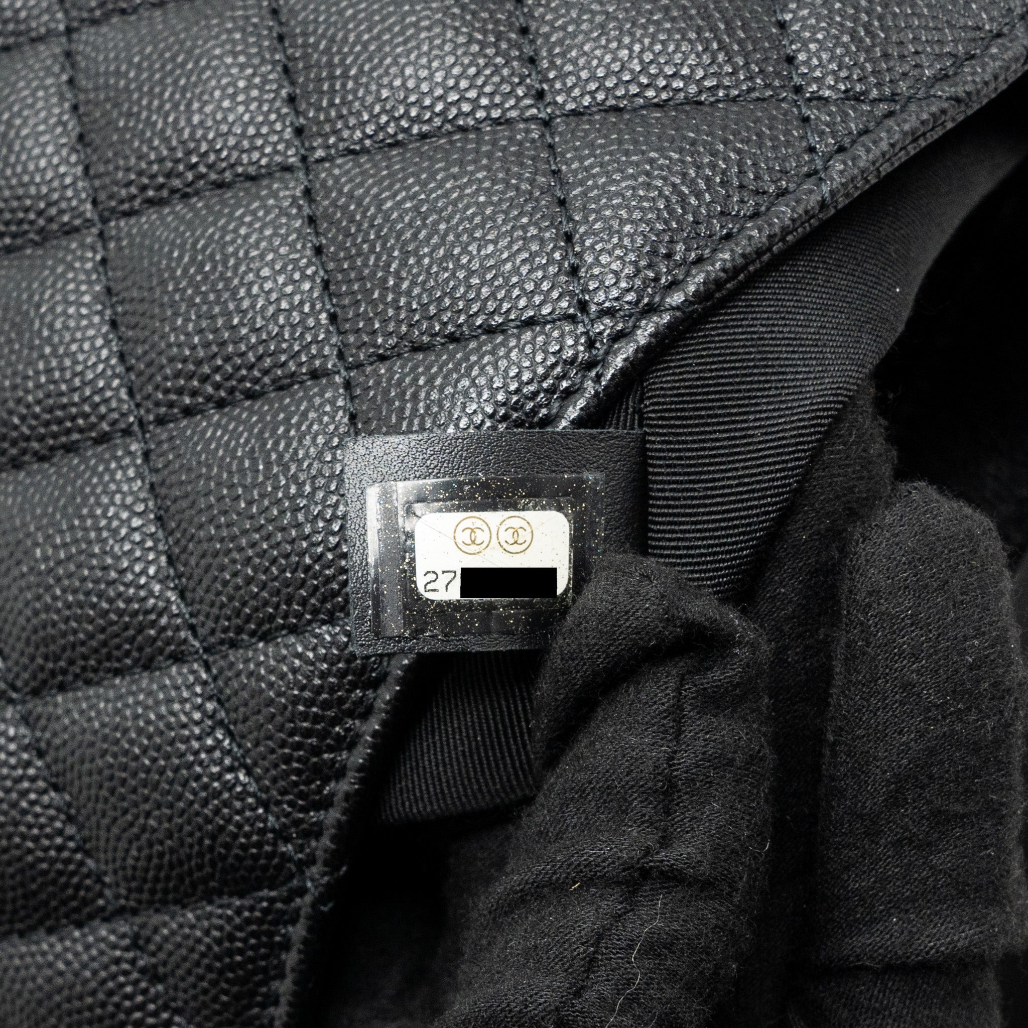 CHANEL ENVELOP FLAP BAG CAVIAR BLACK LGHW