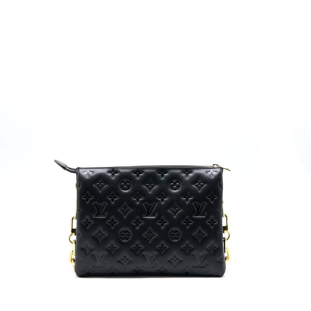 LOUIS VUITTON COUSSIN PM LAMBSKIN BLACK GHW (NEW VERISON)