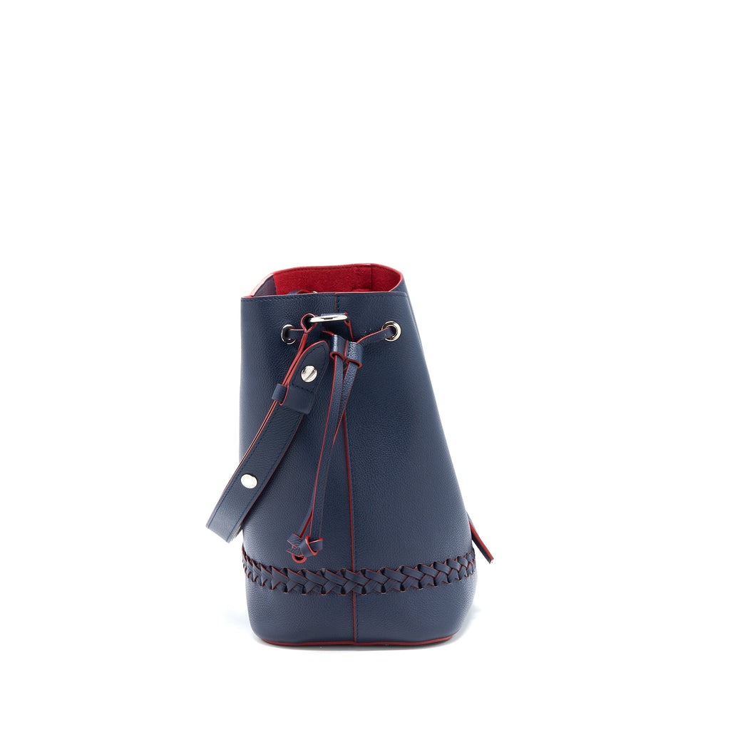 LOUIS VUITTON LOCKME BUCKET BAG CALFSKIN DARK BLUE SHW