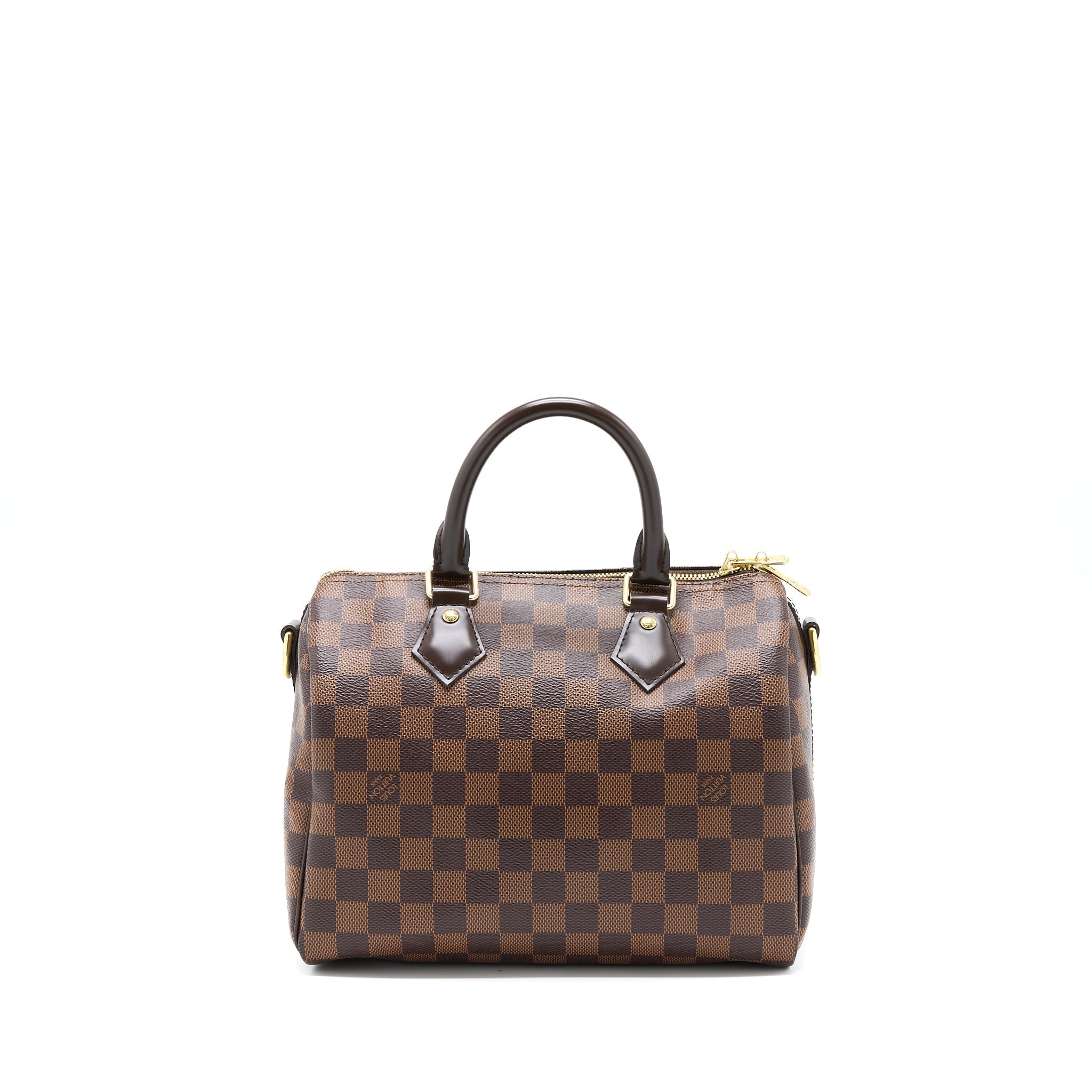 LOUIS VUITTON SPEEDY BANDOULIERE 25 DAMIER EBENE CANVAS GHW