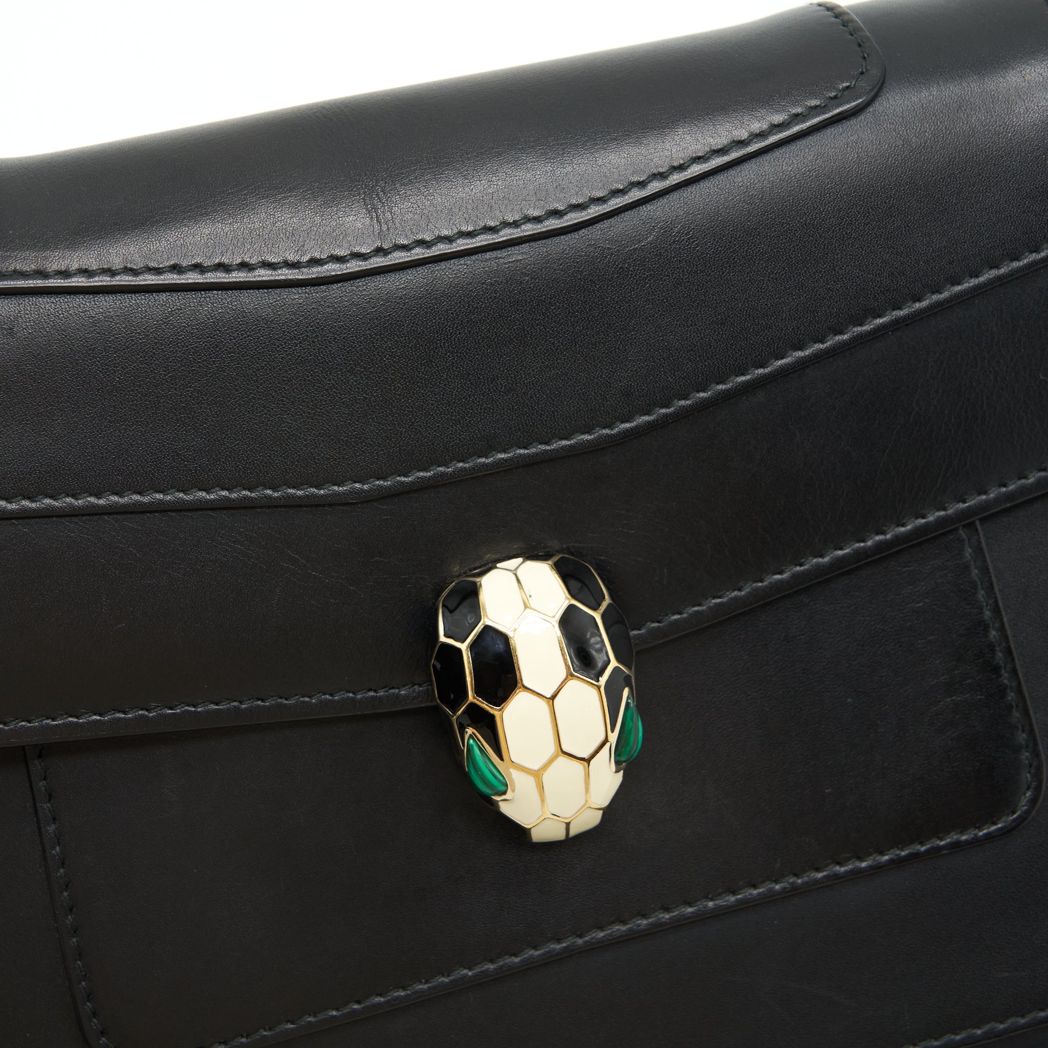 BVLGARI SERPENTI SHOULDER BAG BLACK