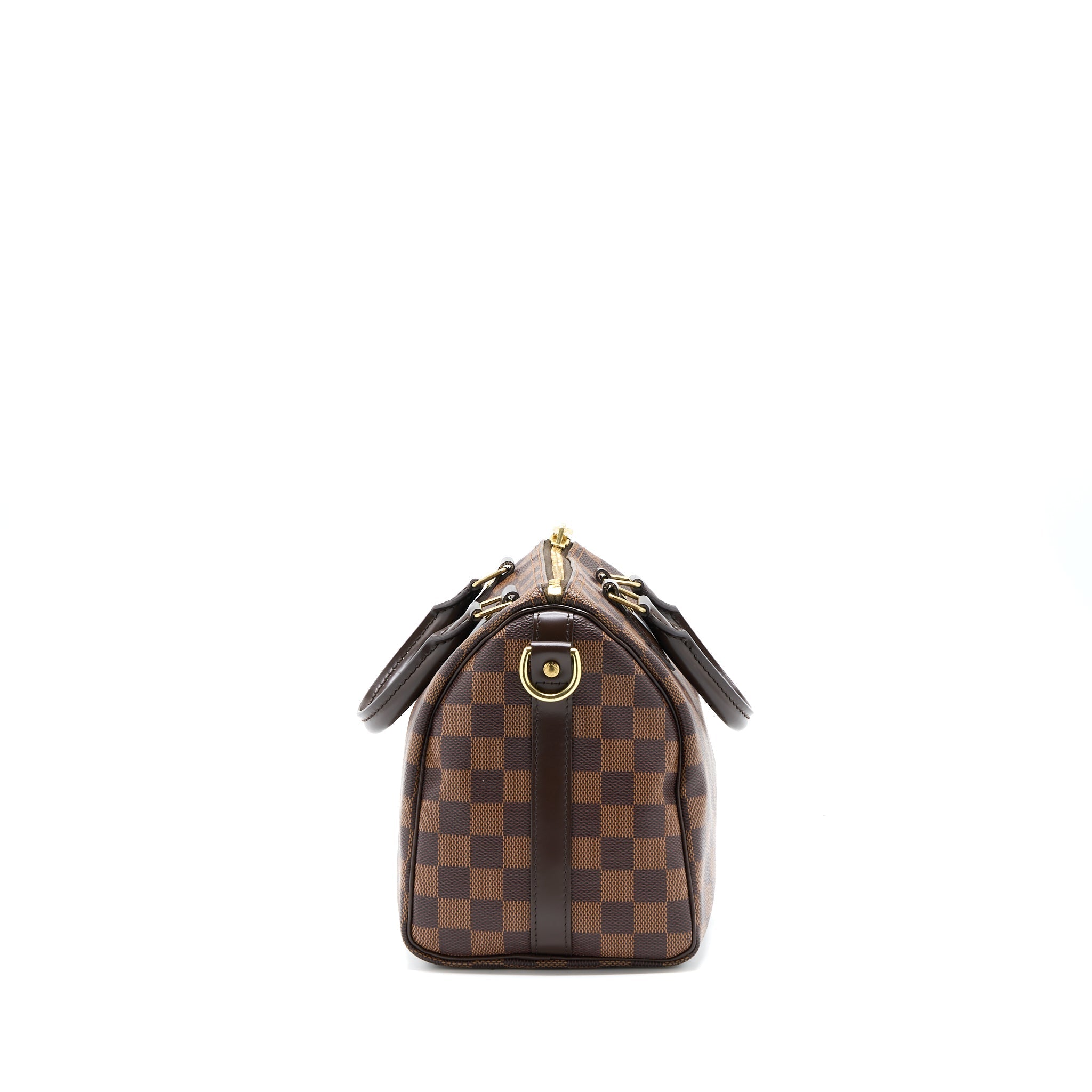 LOUIS VUITTON SPEEDY BANDOULIERE 25 DAMIER EBENE CANVAS GHW