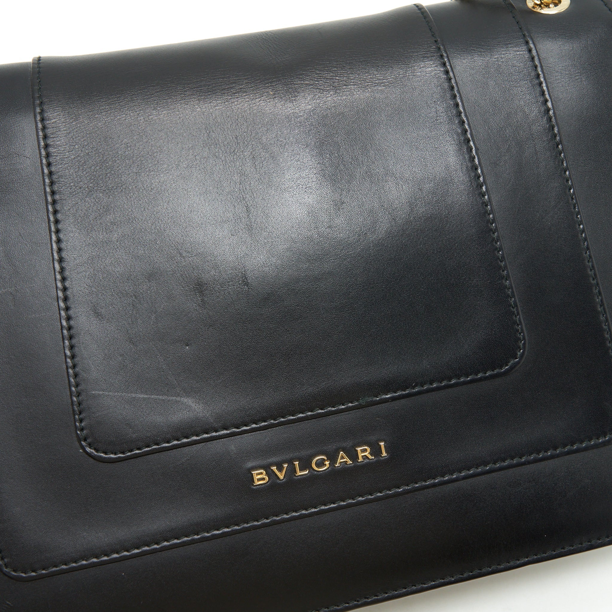 BVLGARI SERPENTI SHOULDER BAG BLACK