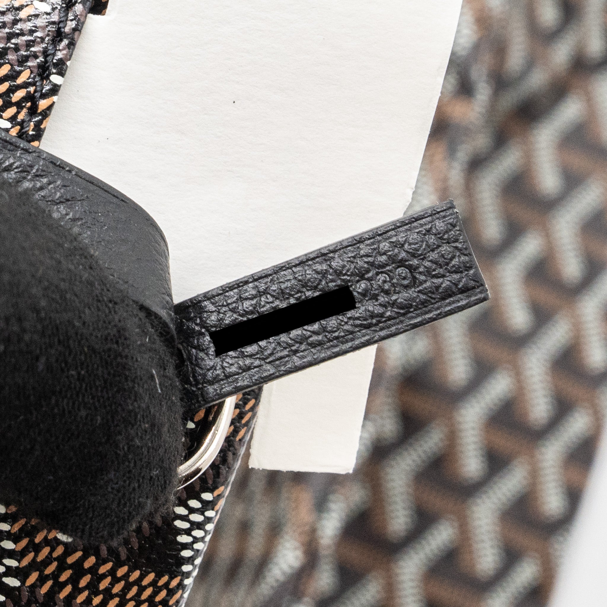 GOYARD SAINT LOUIS PM TOTE BAG GOYARD LINE CANVAS BLACK SHW